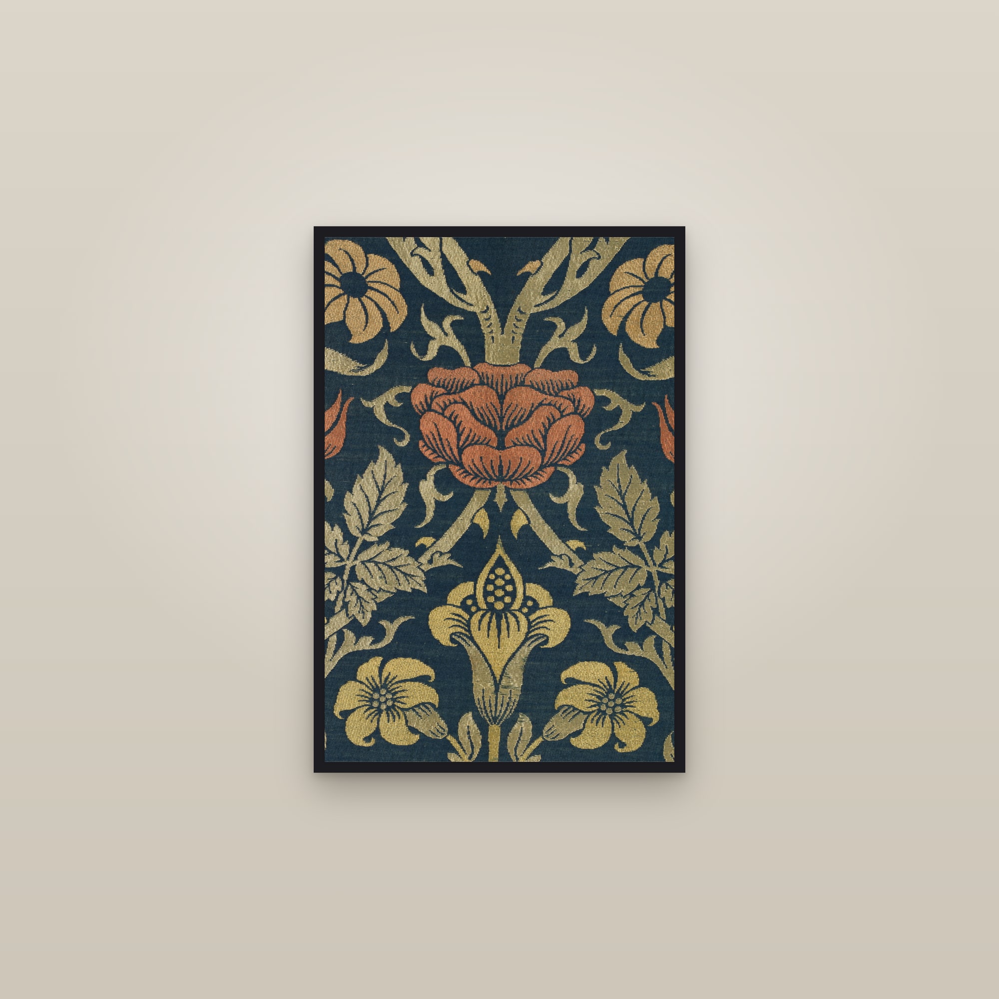 Rose and Lily — framed in a gallery setting