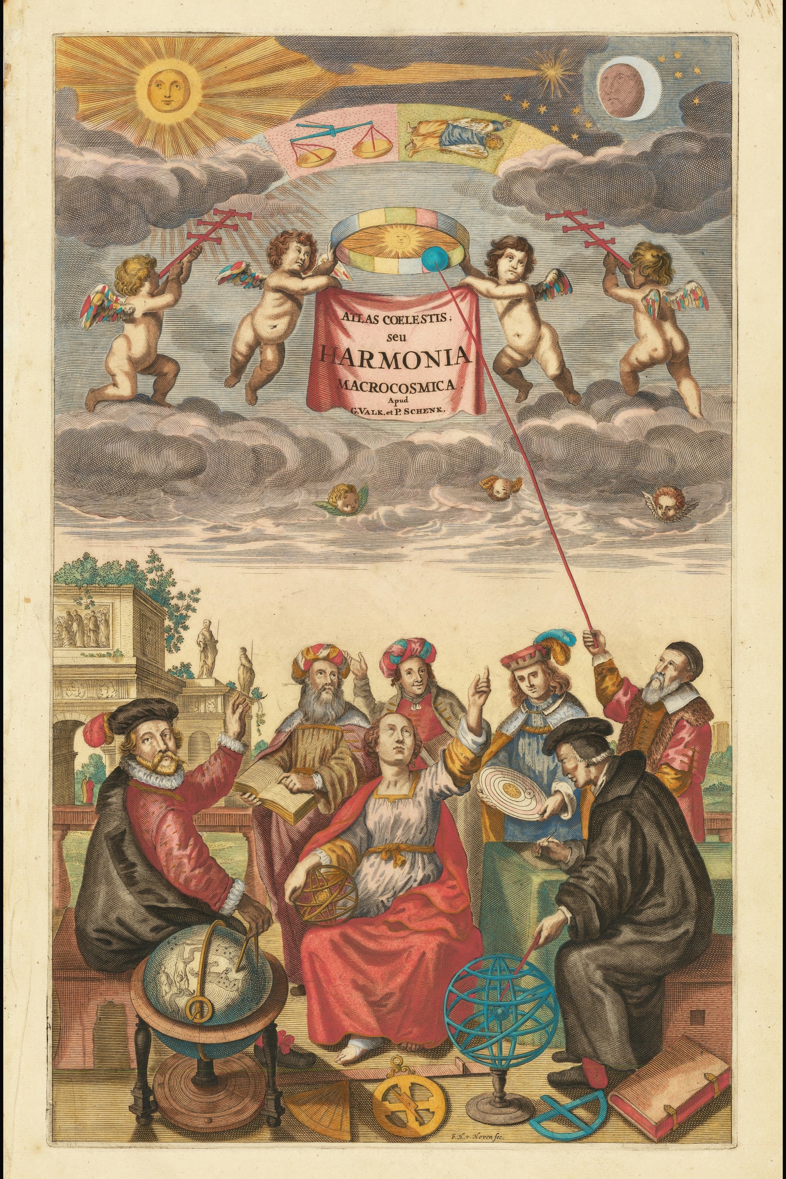 Frontispiece of the Harmonia Macrocosmica