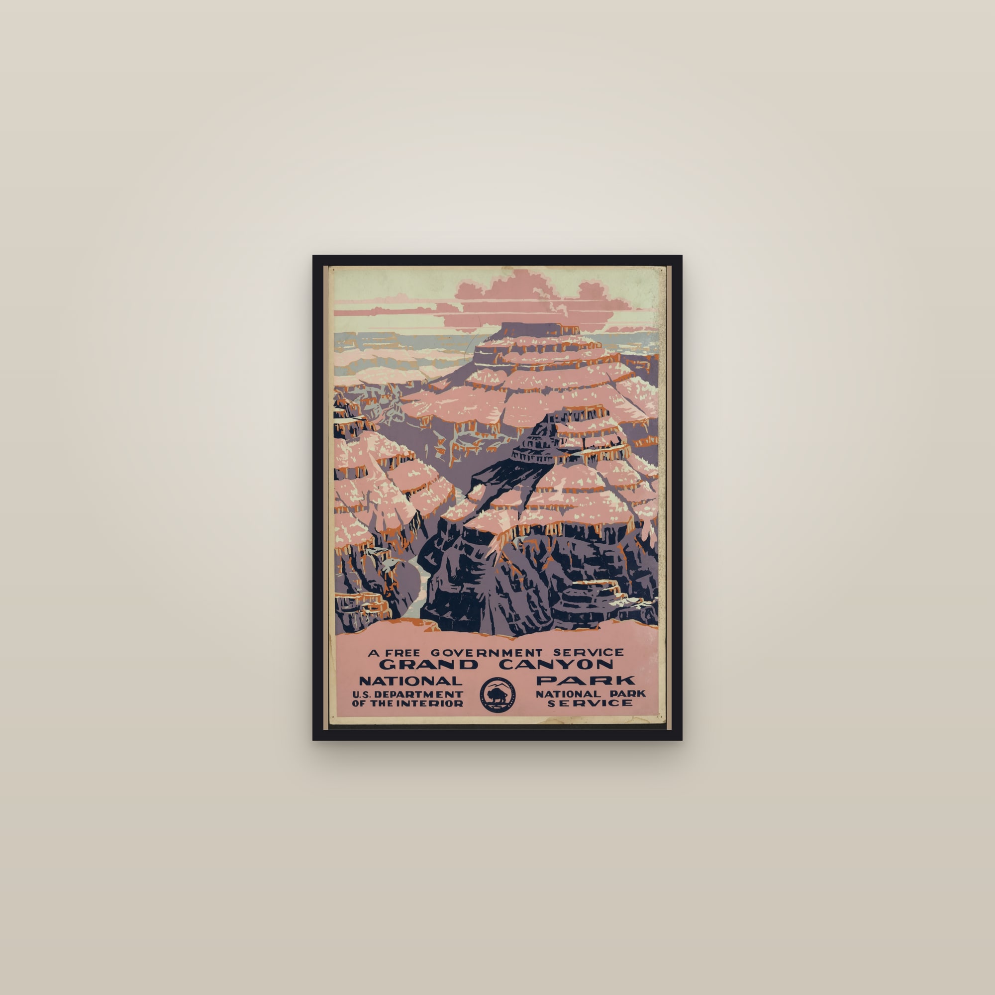 Grand Canyon National Park — framed in a gallery setting