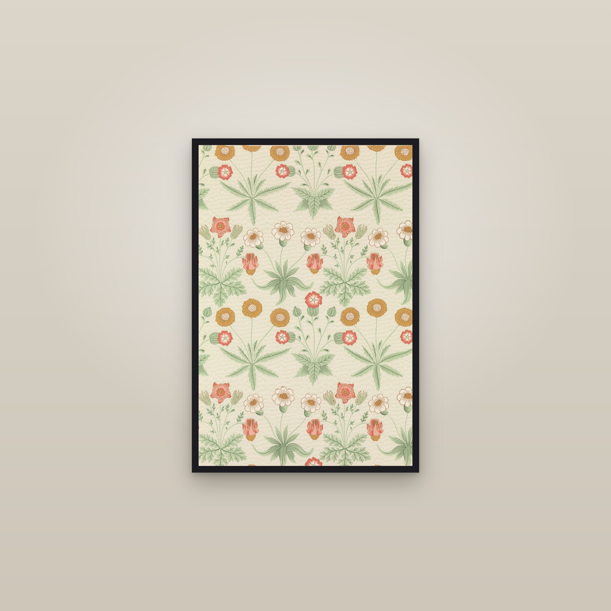 Daisy (Cream) — framed in a gallery setting