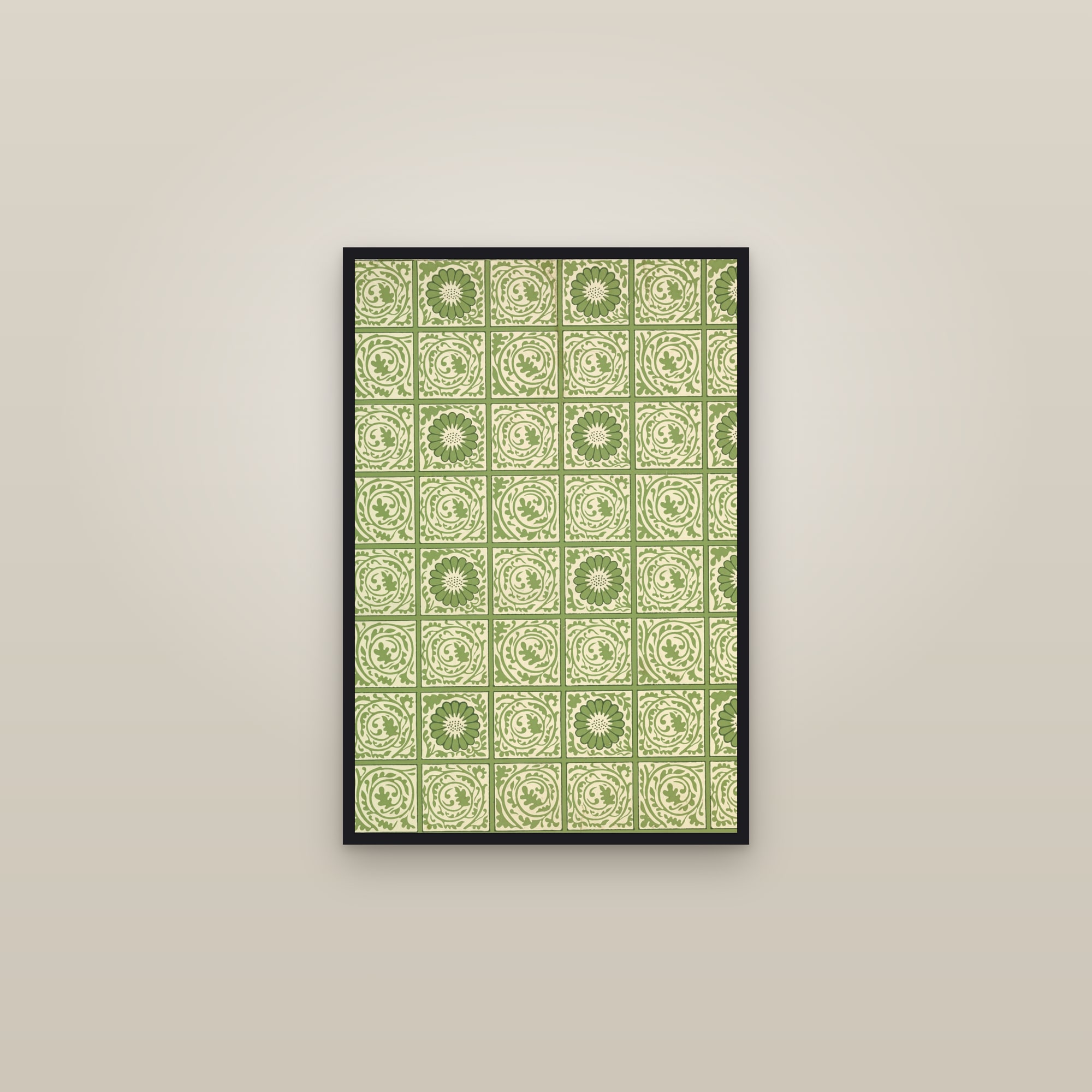 Diaper — framed in a gallery setting
