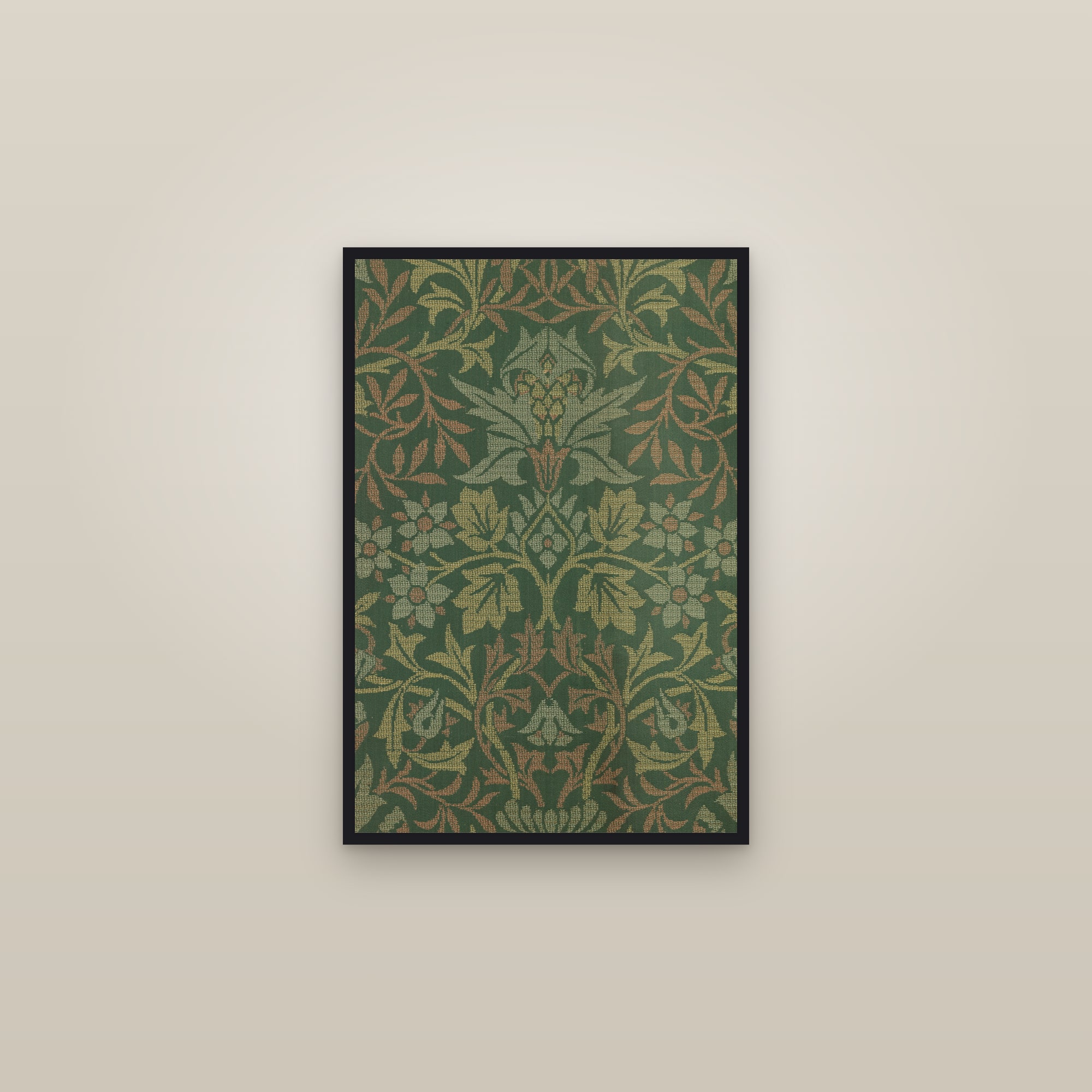 Flower Garden — framed in a gallery setting