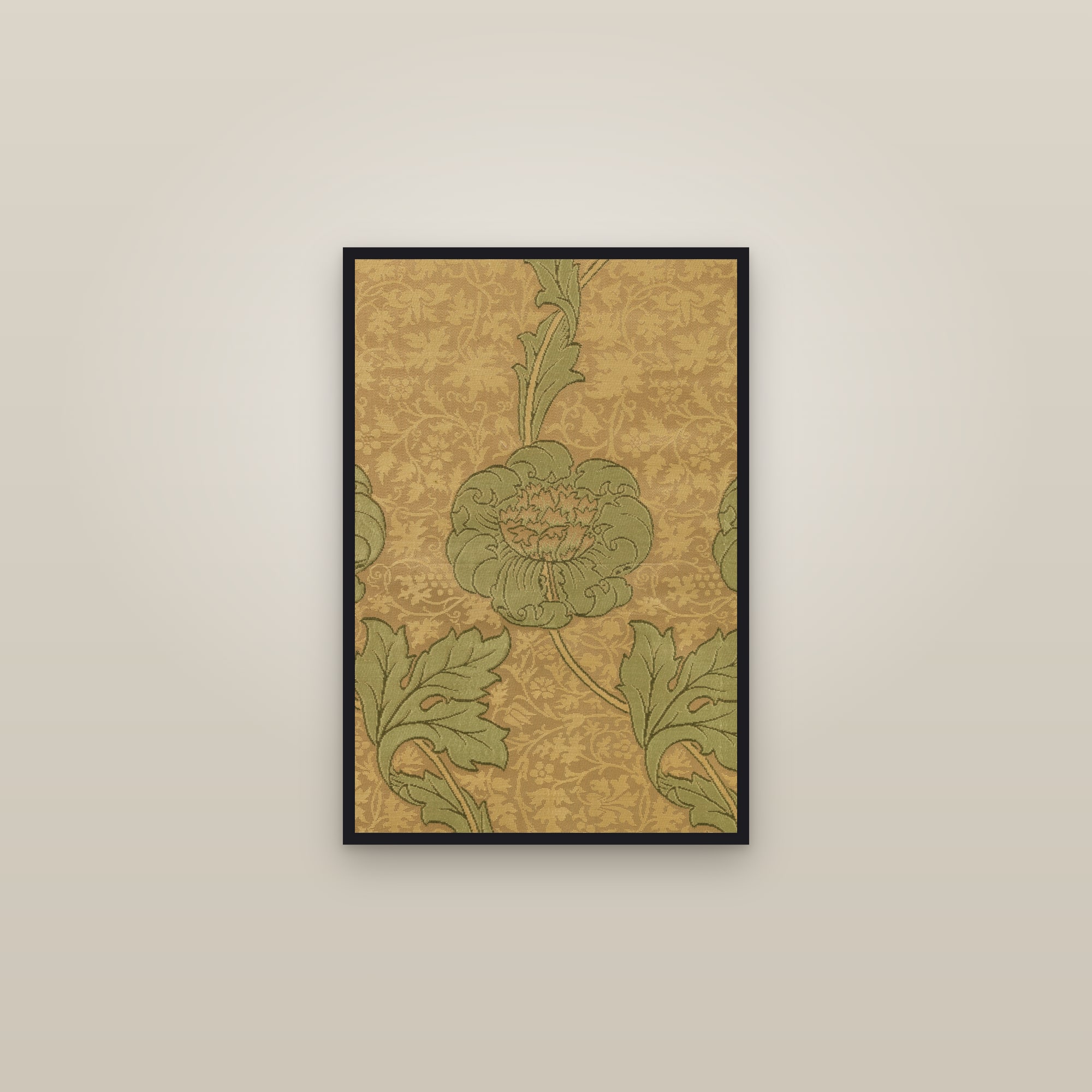 Kennet (Gold Silk) — framed in a gallery setting