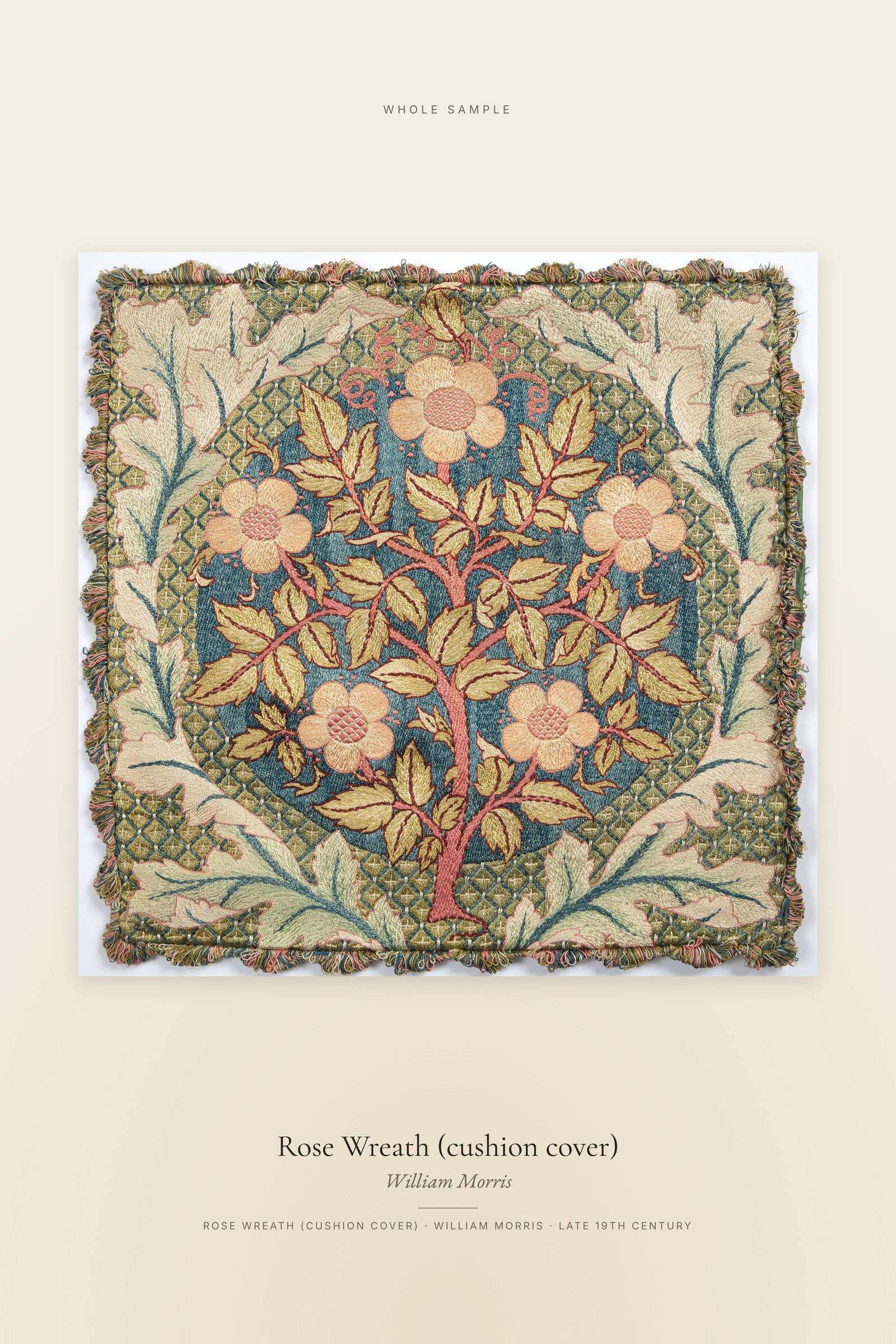 Rose Wreath (cushion cover)