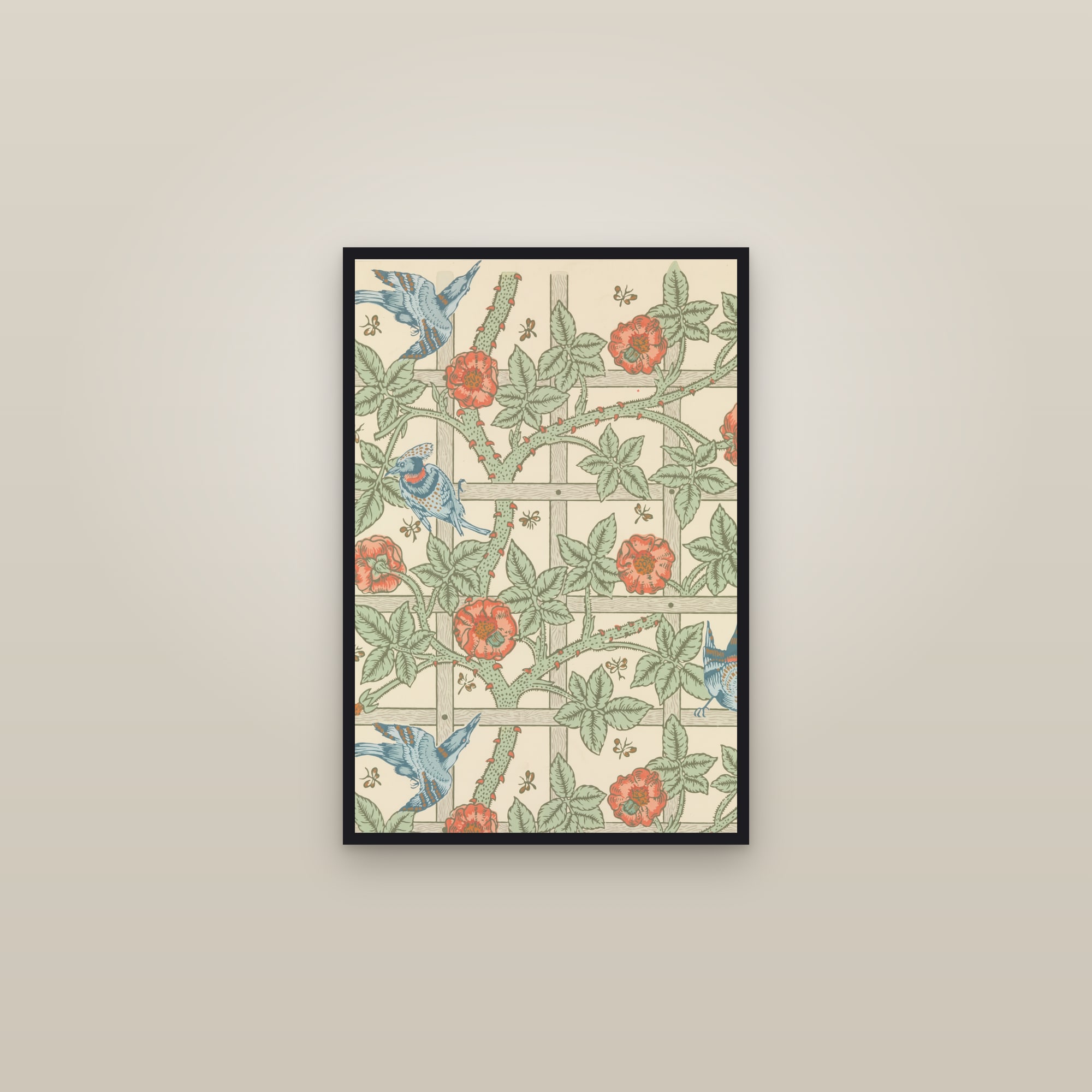 Trellis — framed in a gallery setting