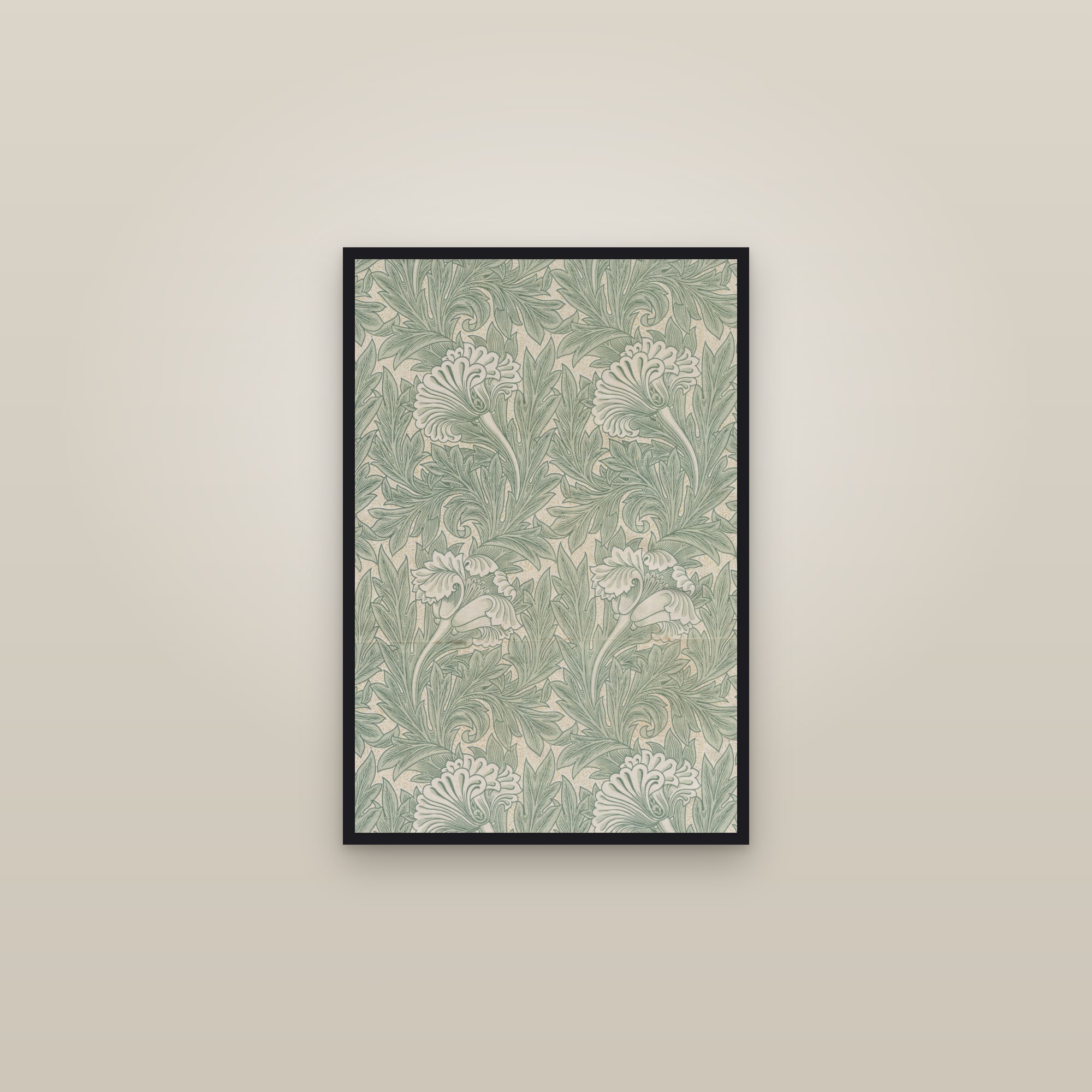 Tulip — framed in a gallery setting