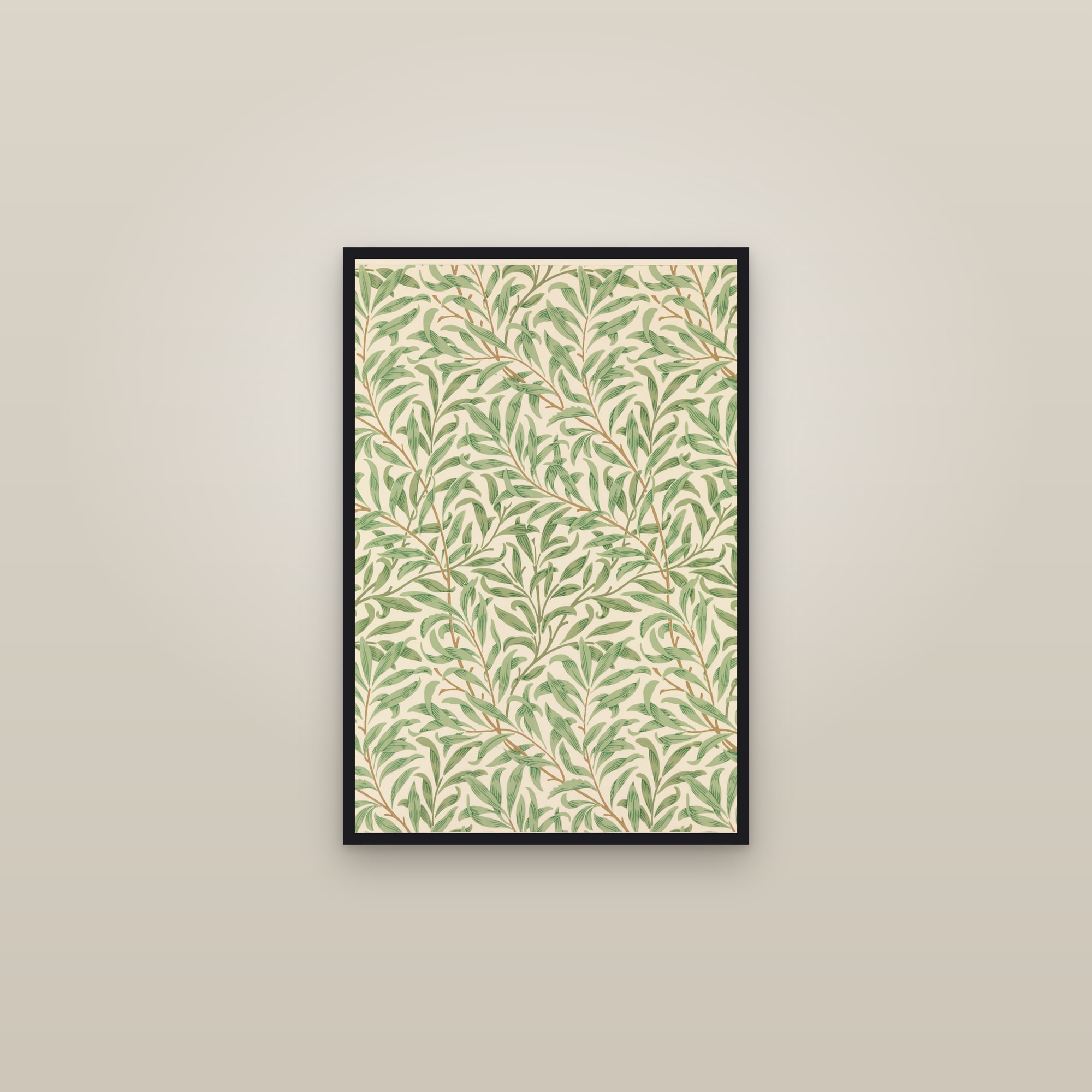 Willow Bough — framed in a gallery setting