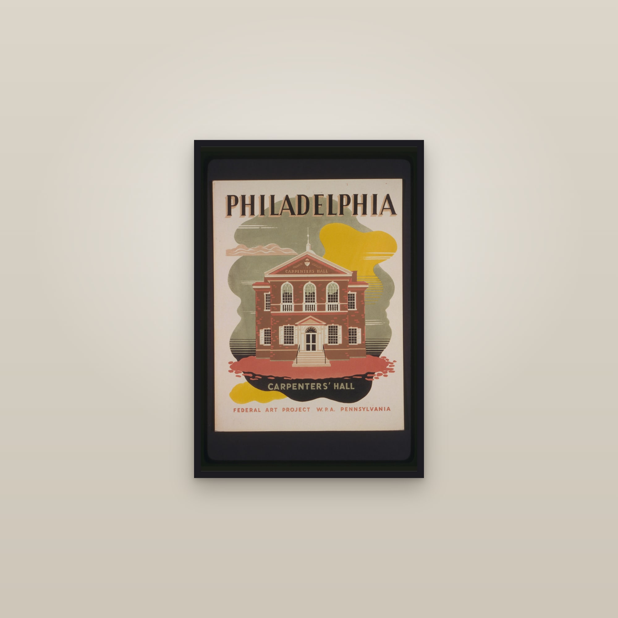 Philadelphia (Carpenters Hall) — Carpenters' Hall — framed in a gallery setting