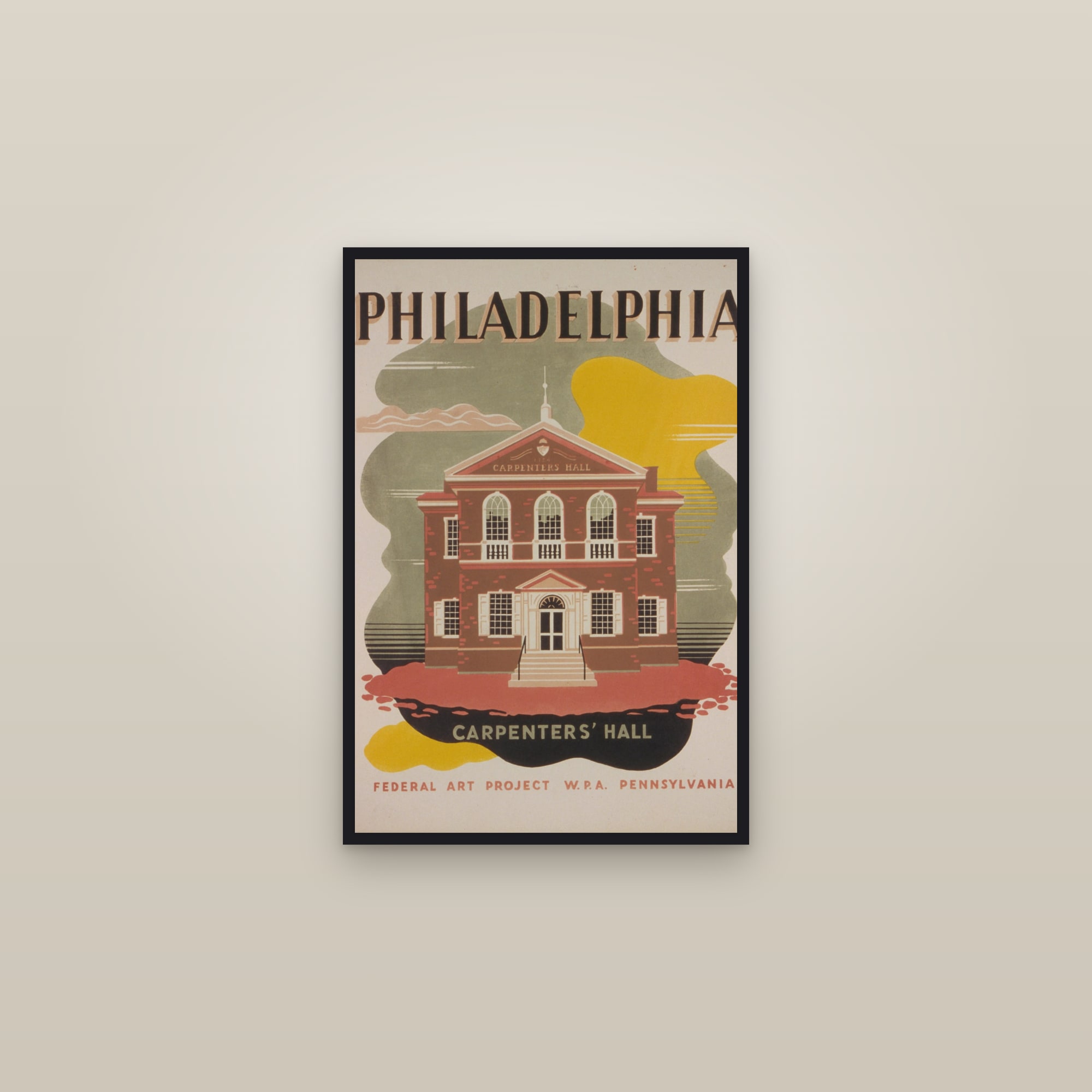 Philadelphia (Carpenters Hall) — Carpenters' Hall — framed in a gallery setting