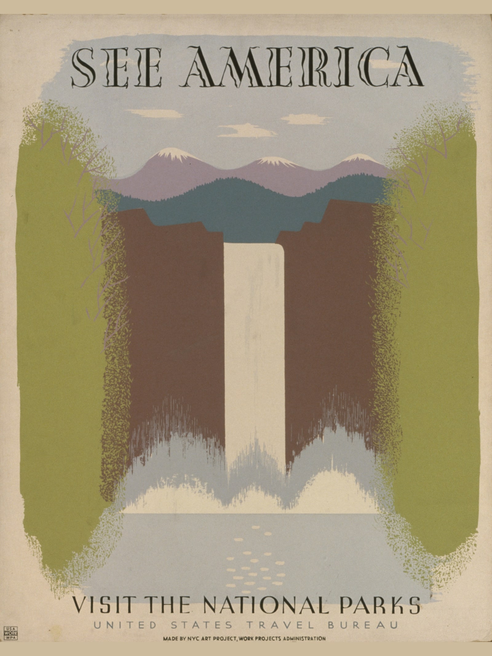 See America (National Parks Waterfall) — Visit the National Parks (Waterfall)