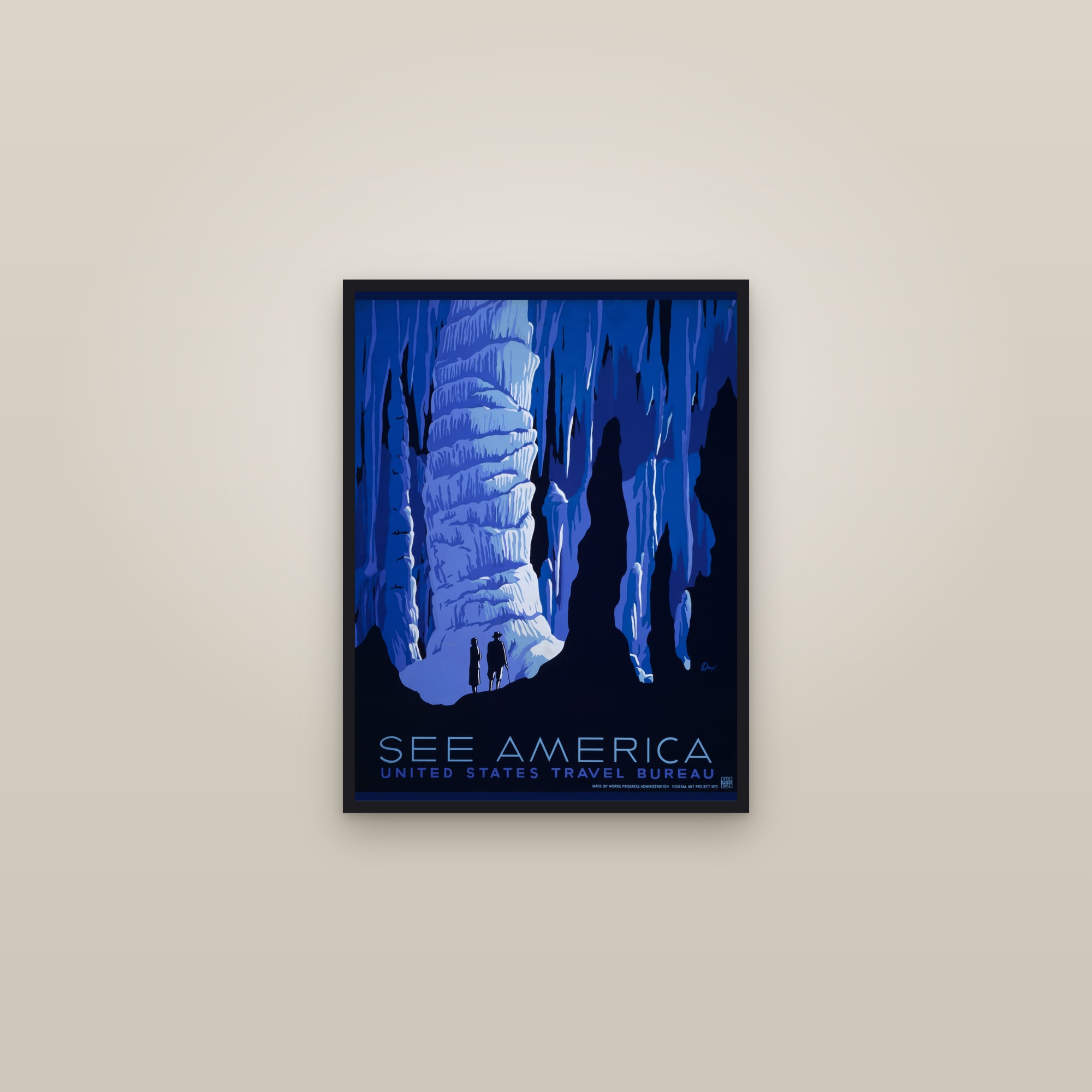 See America (Southwest Natural Arch) — framed in a gallery setting