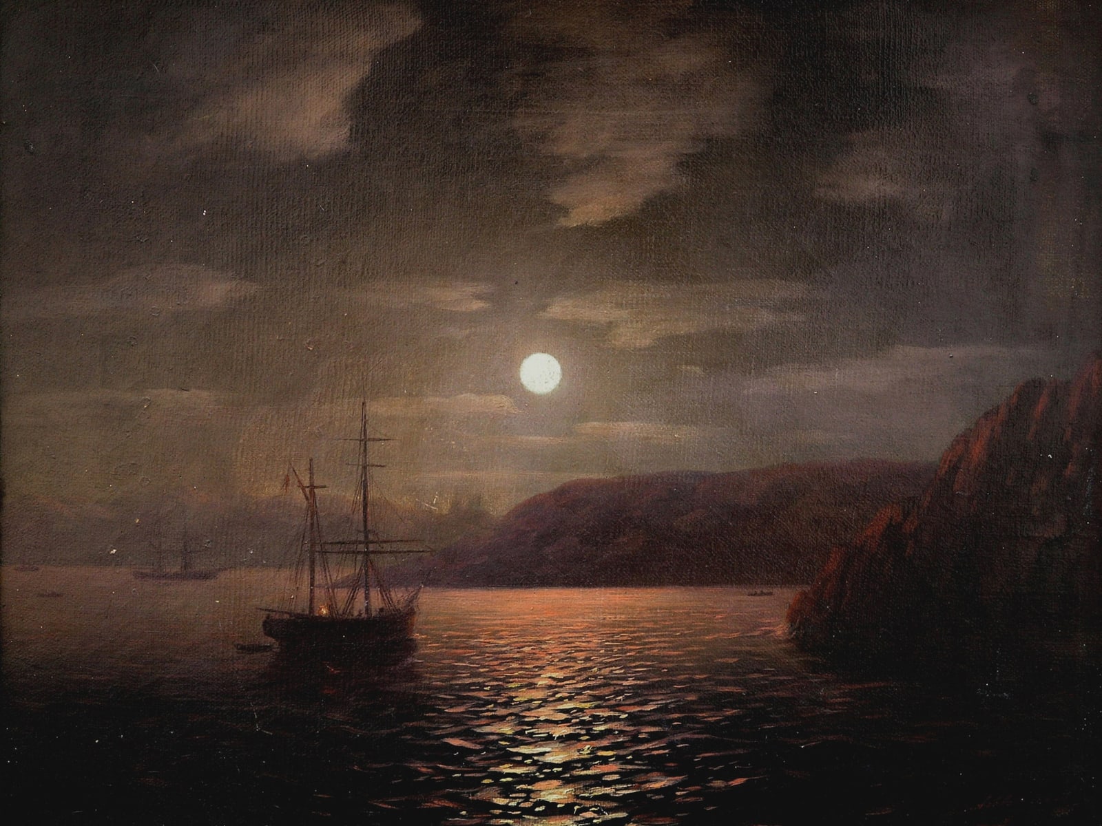 Moonlit Night on the Black Sea (Full) — Full-Bleed Edition