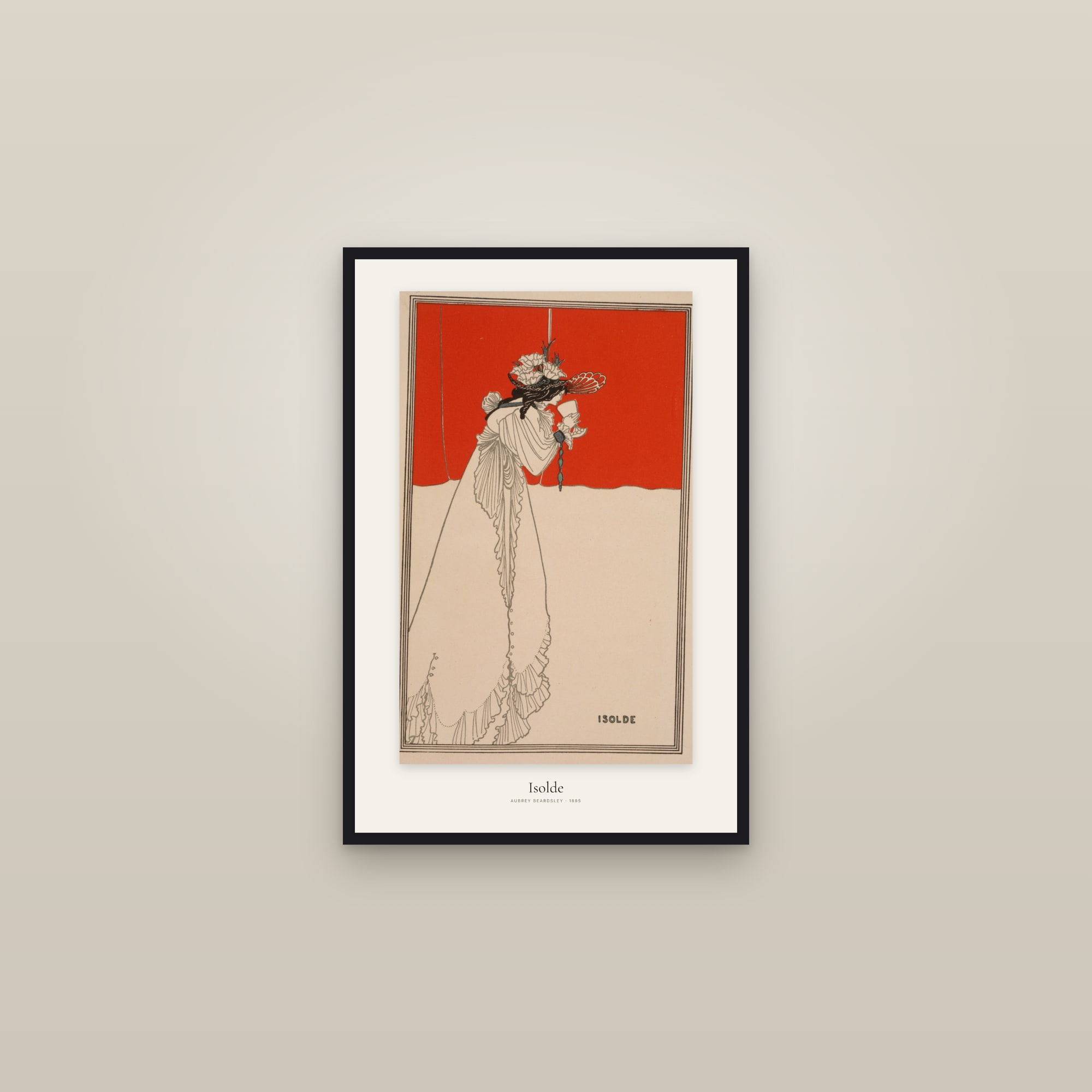 Isolde — framed in a gallery setting