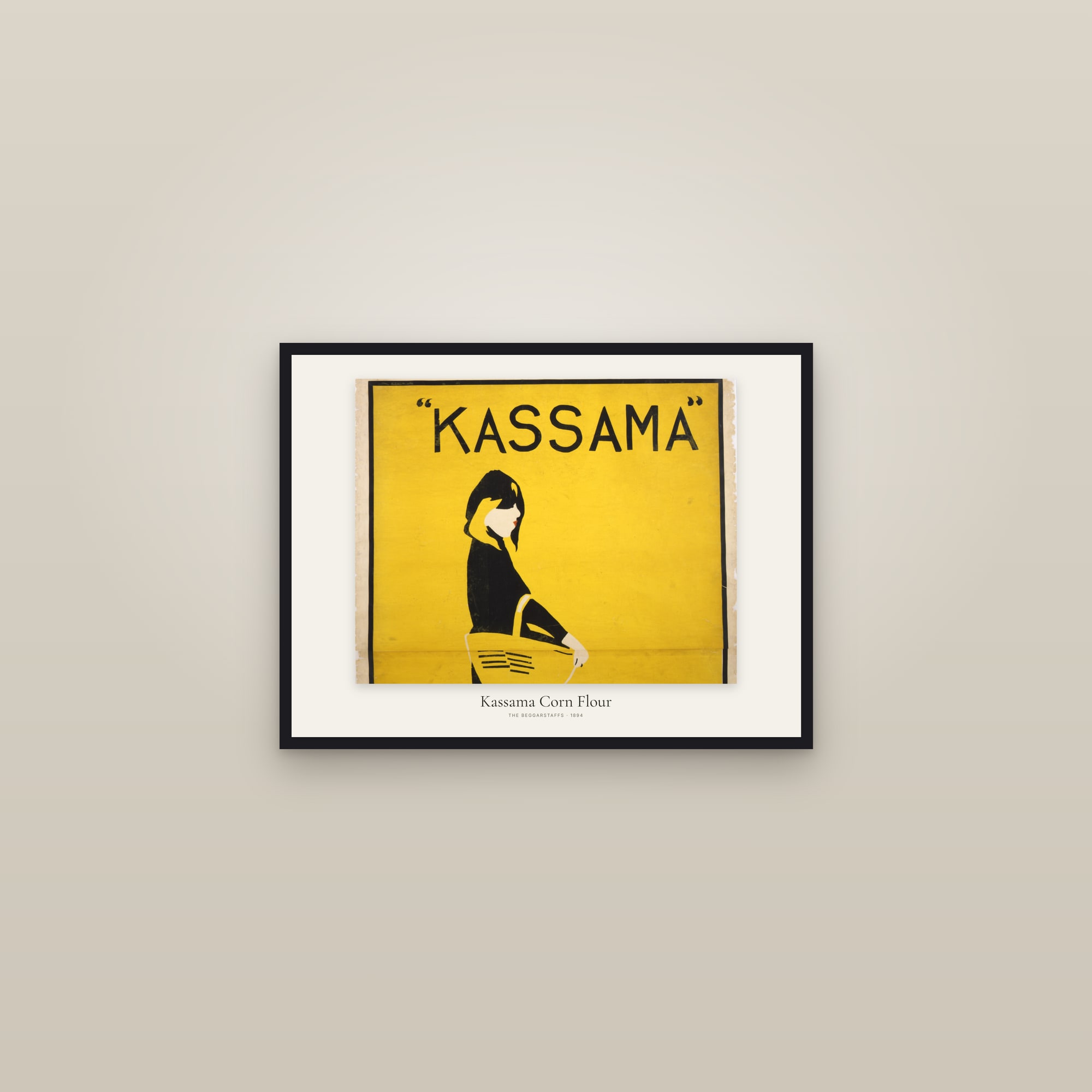 Kassama Corn Flour — framed in a gallery setting