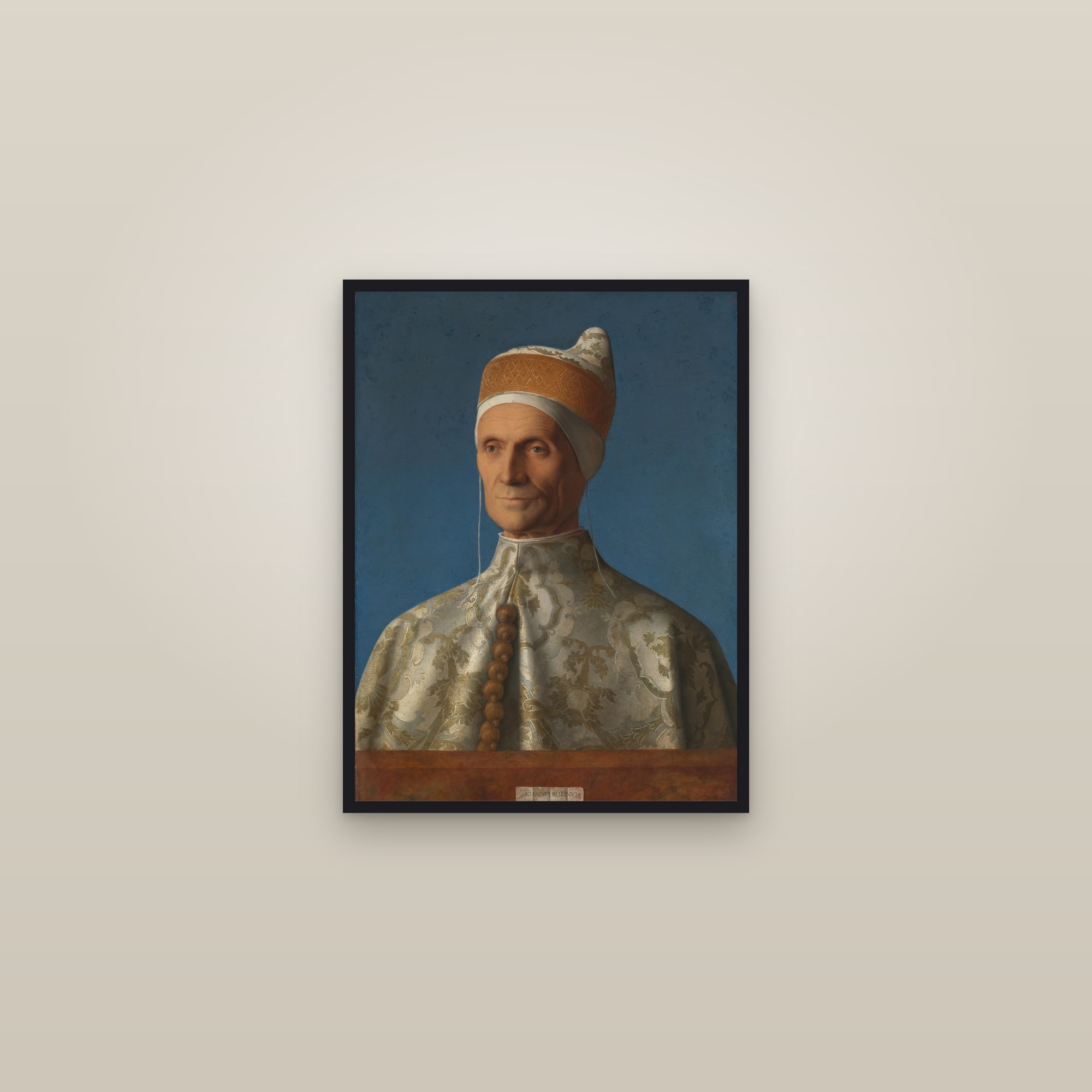 Doge Leonardo Loredan (Full) — Full-Bleed Edition — framed in a gallery setting