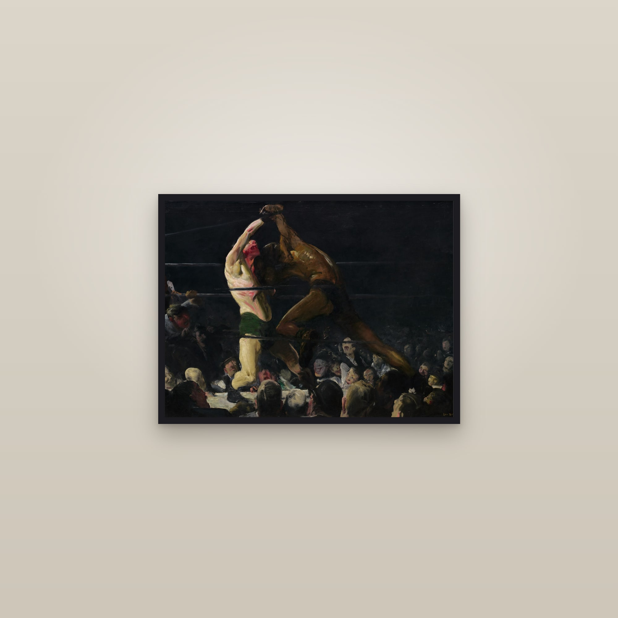 Both Members of This Club (Full) — Full-Bleed Edition — framed in a gallery setting