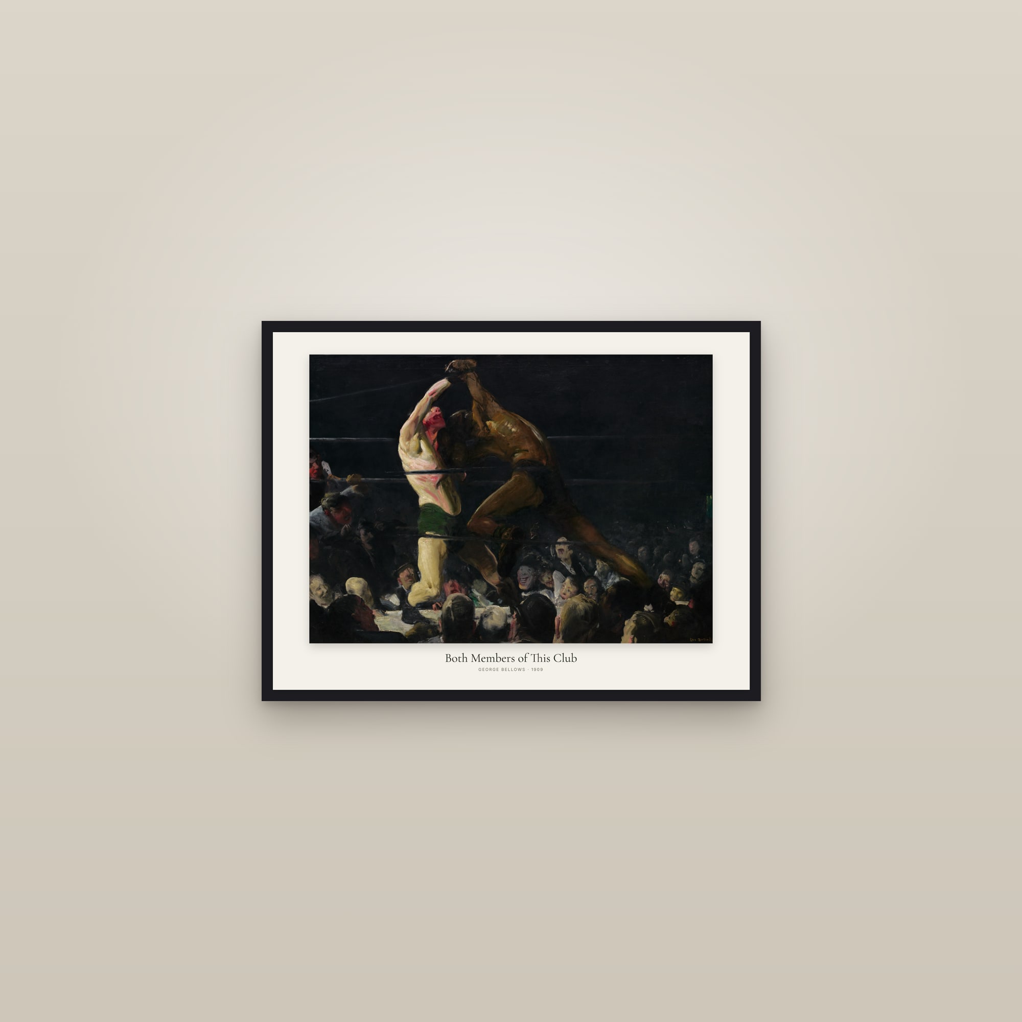 Both Members of This Club — framed in a gallery setting