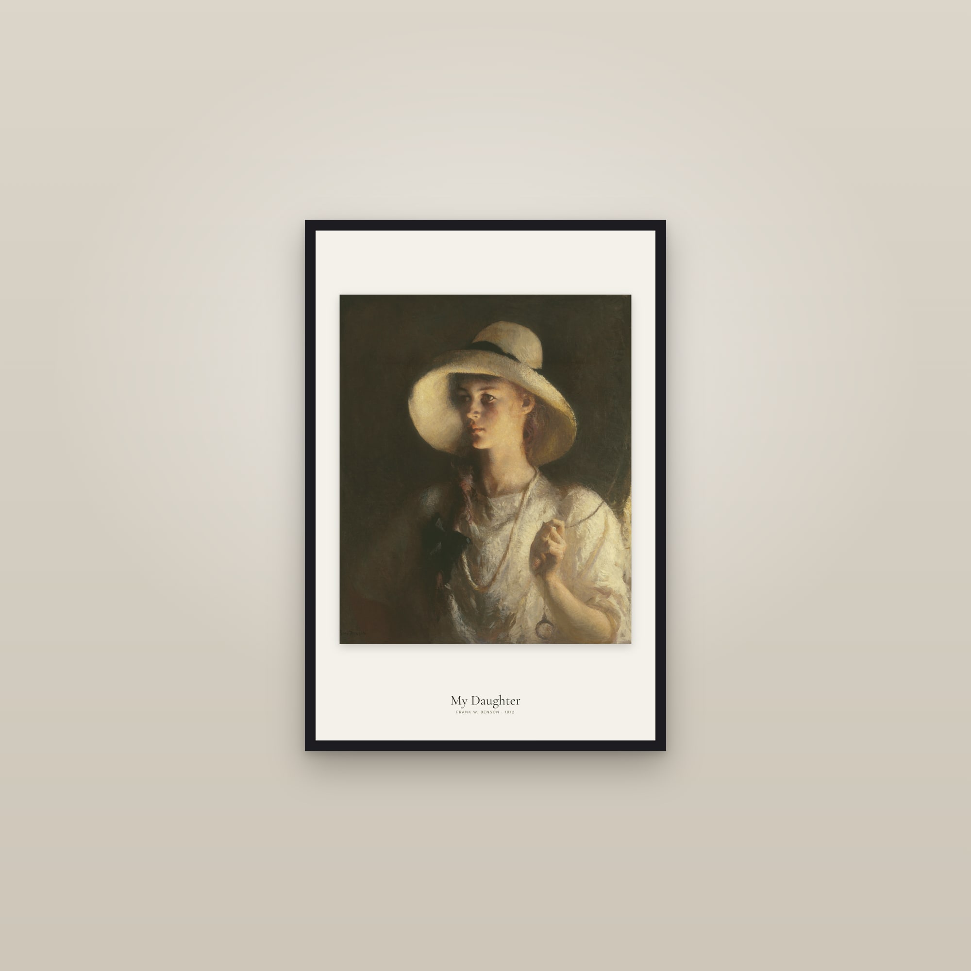 My Daughter — framed in a gallery setting