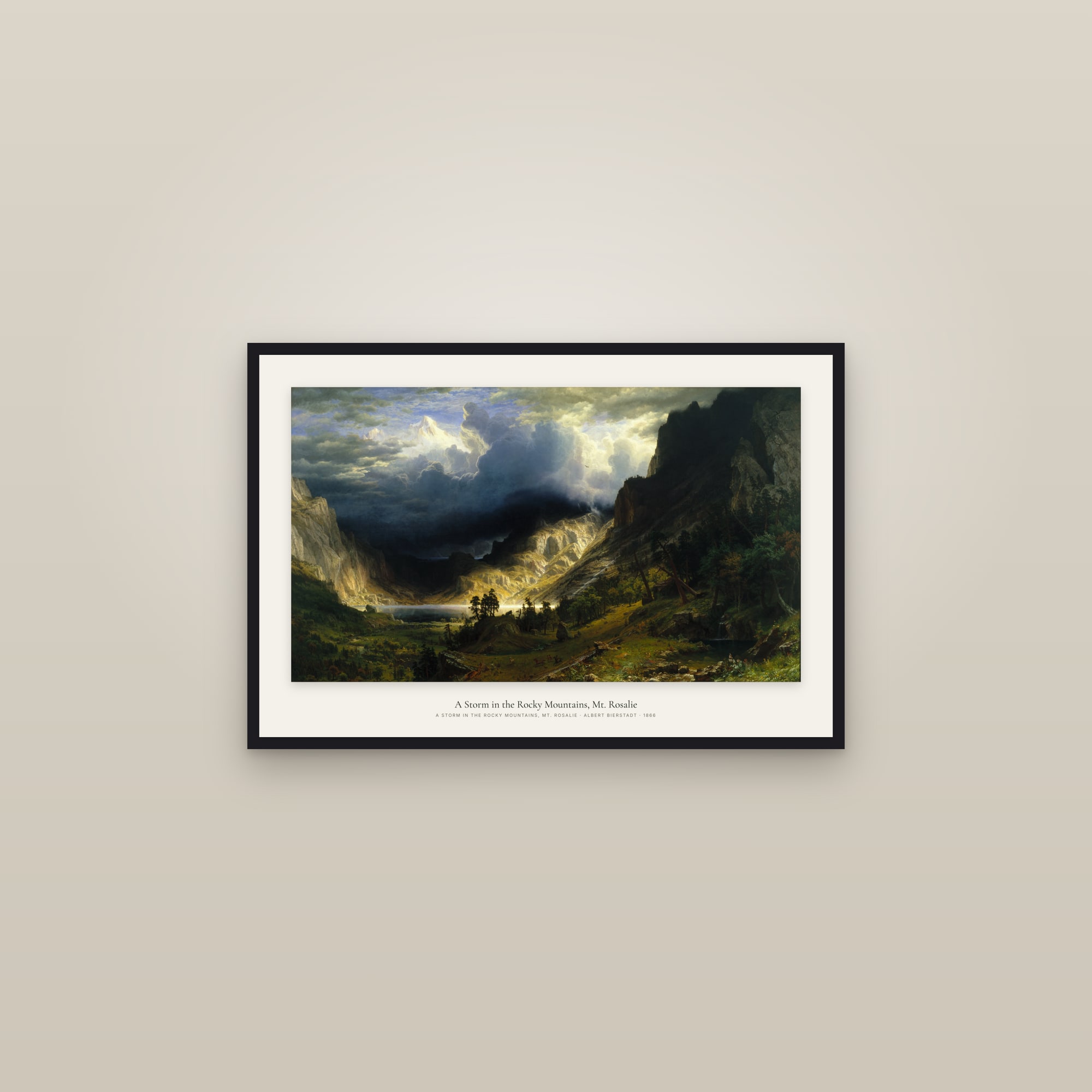A Storm in the Rocky Mountains, Mt. Rosalie