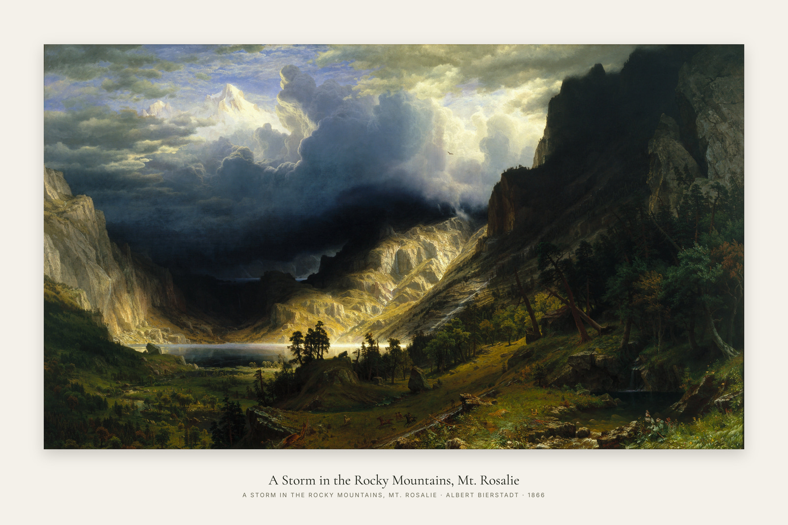 A Storm in the Rocky Mountains, Mt. Rosalie