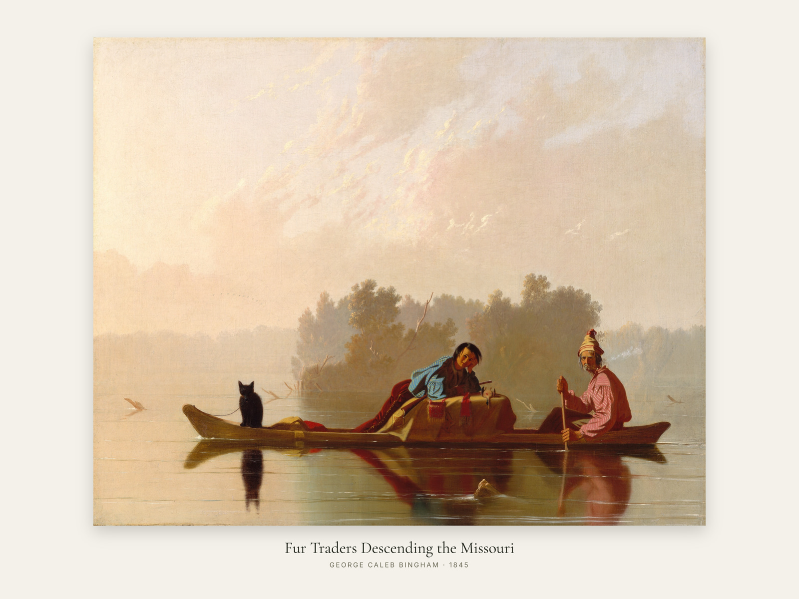 Fur Traders Descending the Missouri