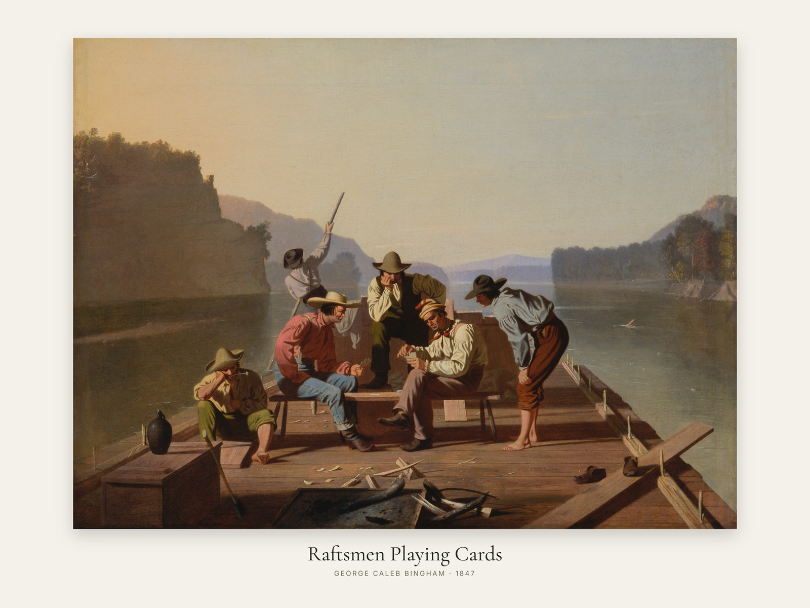 Raftsmen Playing Cards