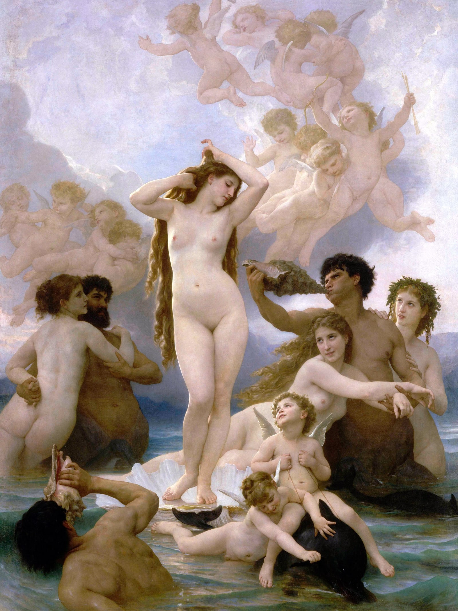 The Birth of Venus (Bouguereau) (Full) — Full-Bleed Edition