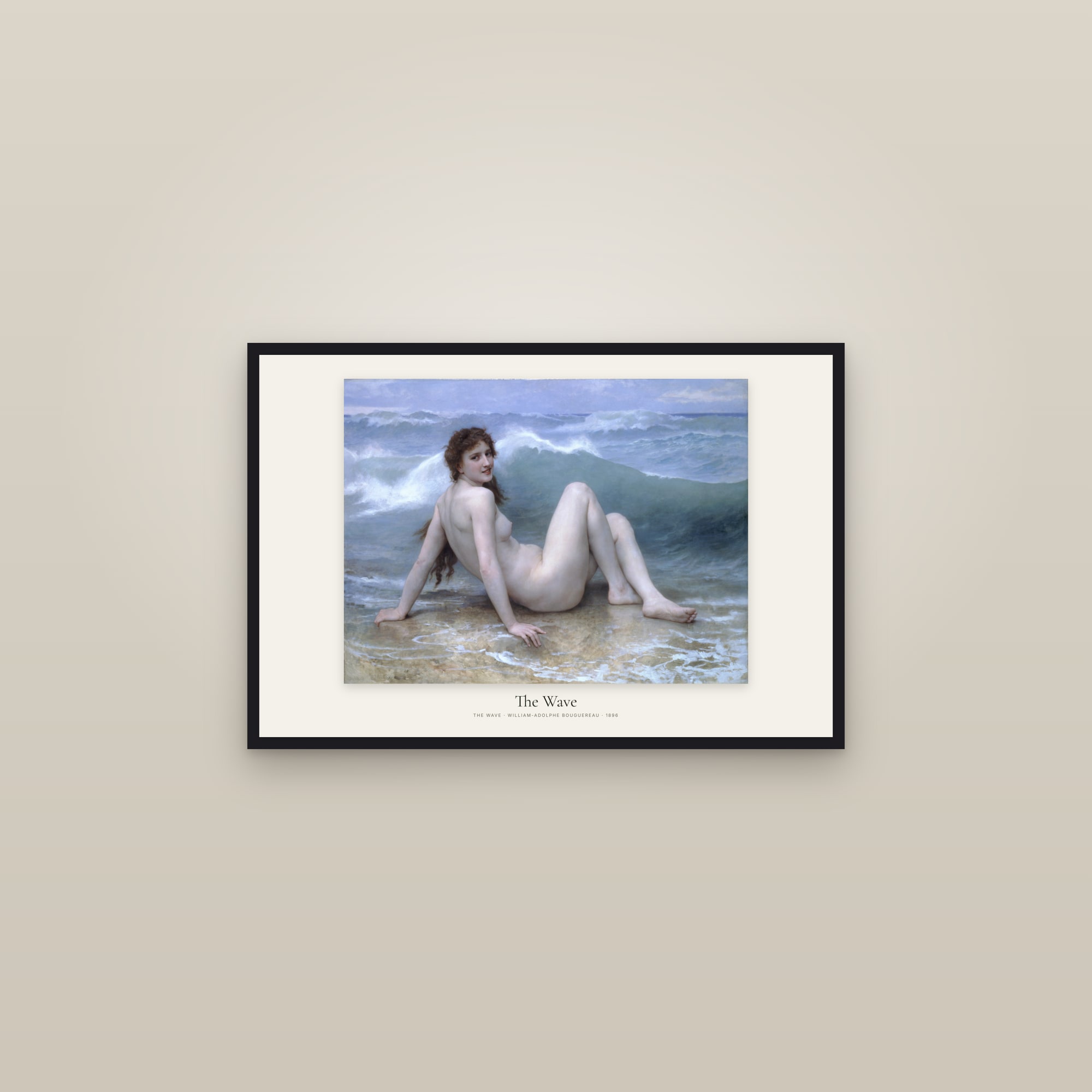 The Wave — framed in a gallery setting