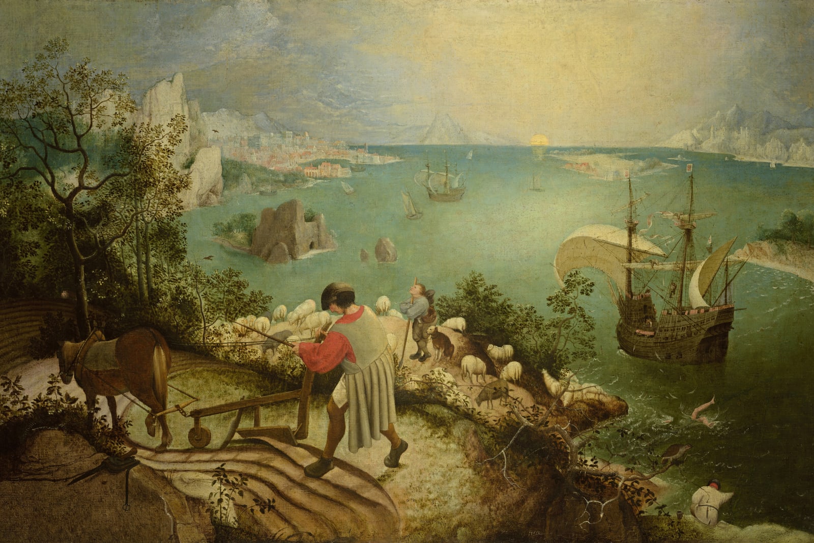 Landscape with the Fall of Icarus (Full) — Full-Bleed Edition