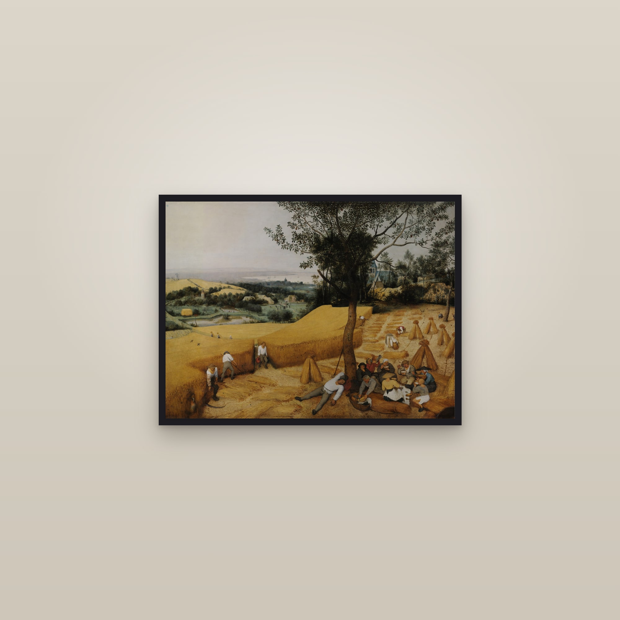 The Harvesters (Full) — Full-Bleed Edition — framed in a gallery setting
