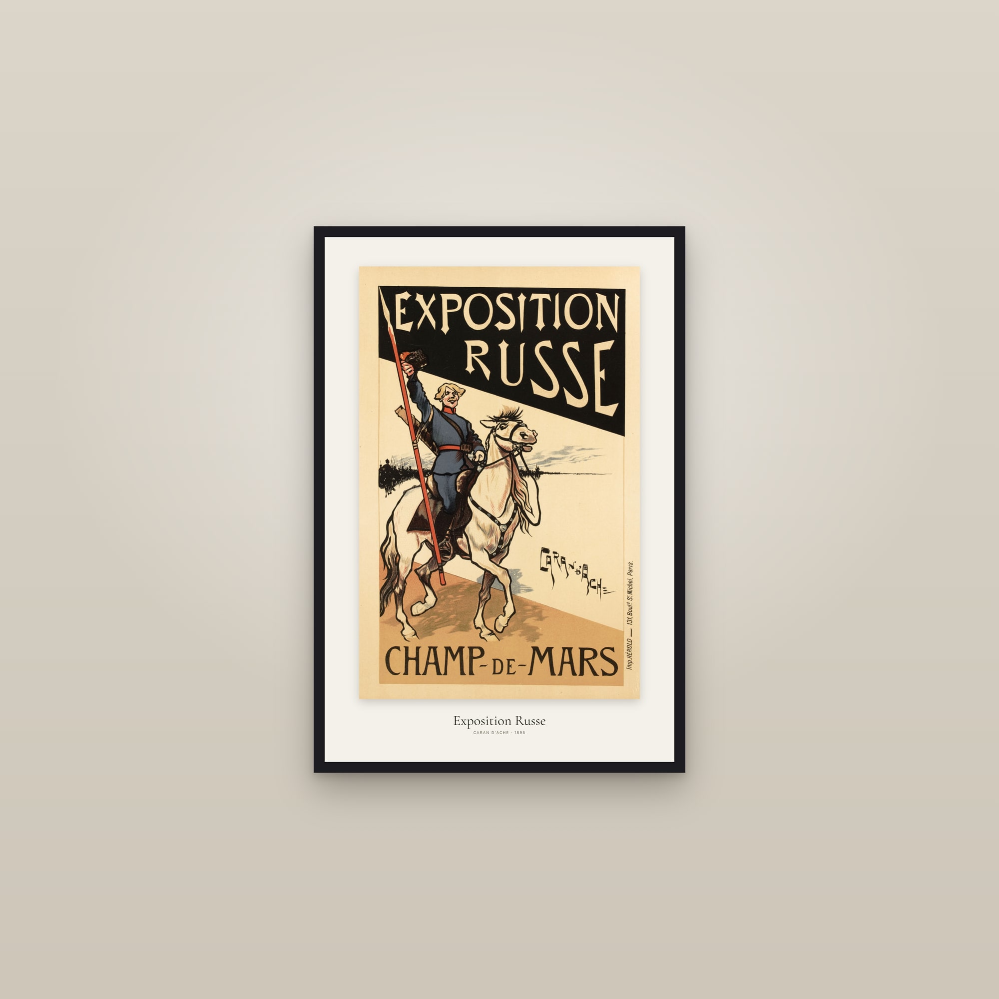 Exposition Russe — framed in a gallery setting