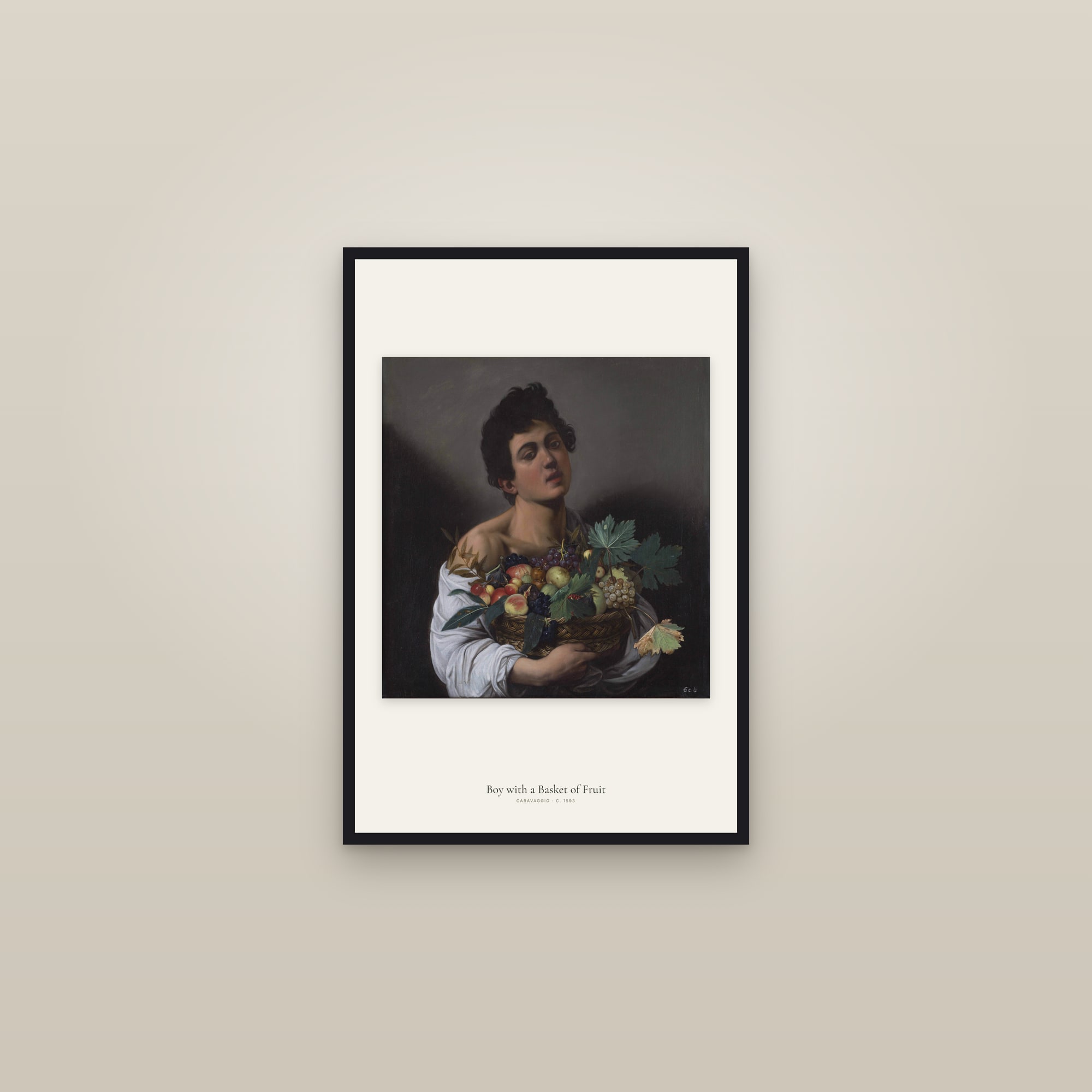Boy with a Basket of Fruit