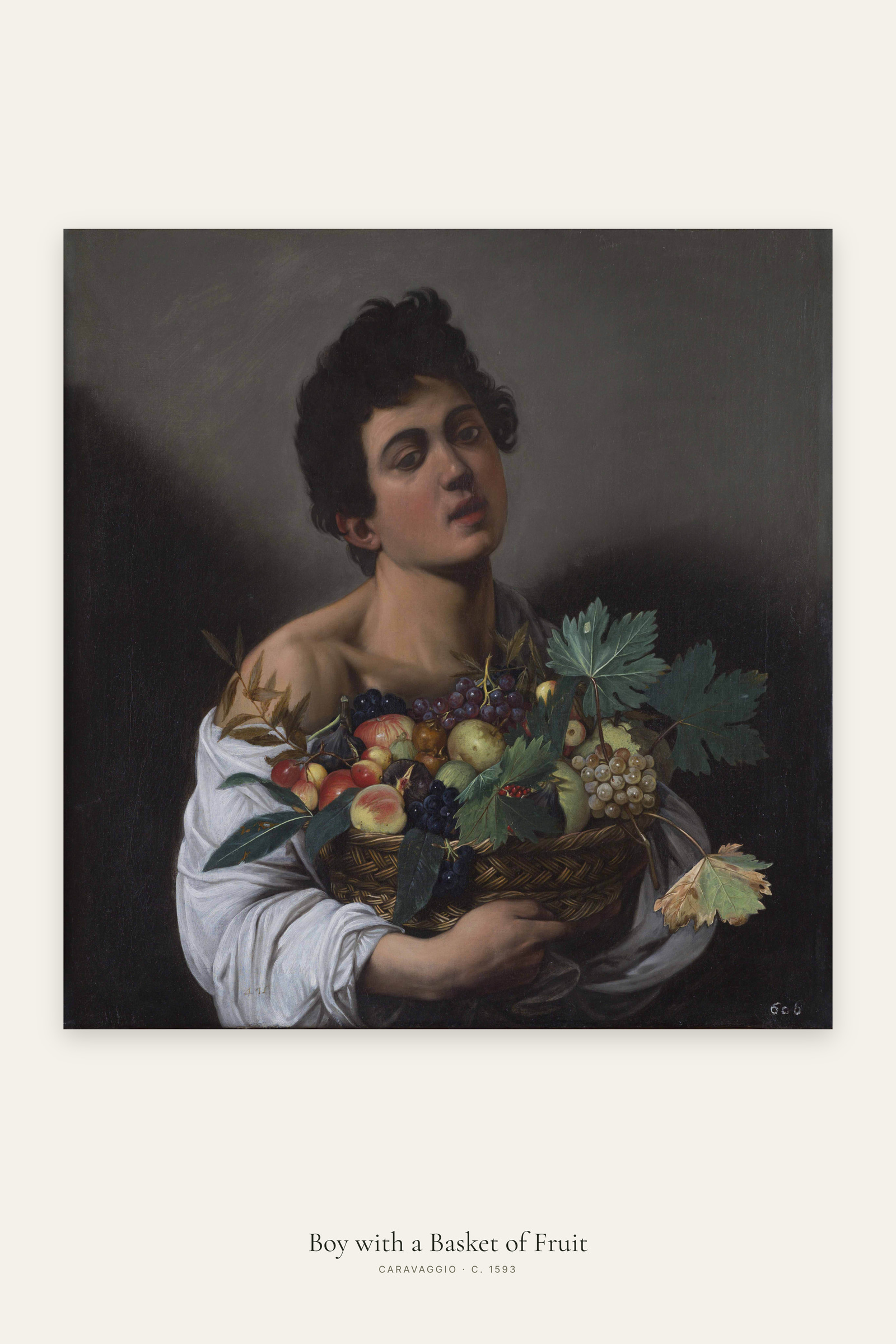 Boy with a Basket of Fruit