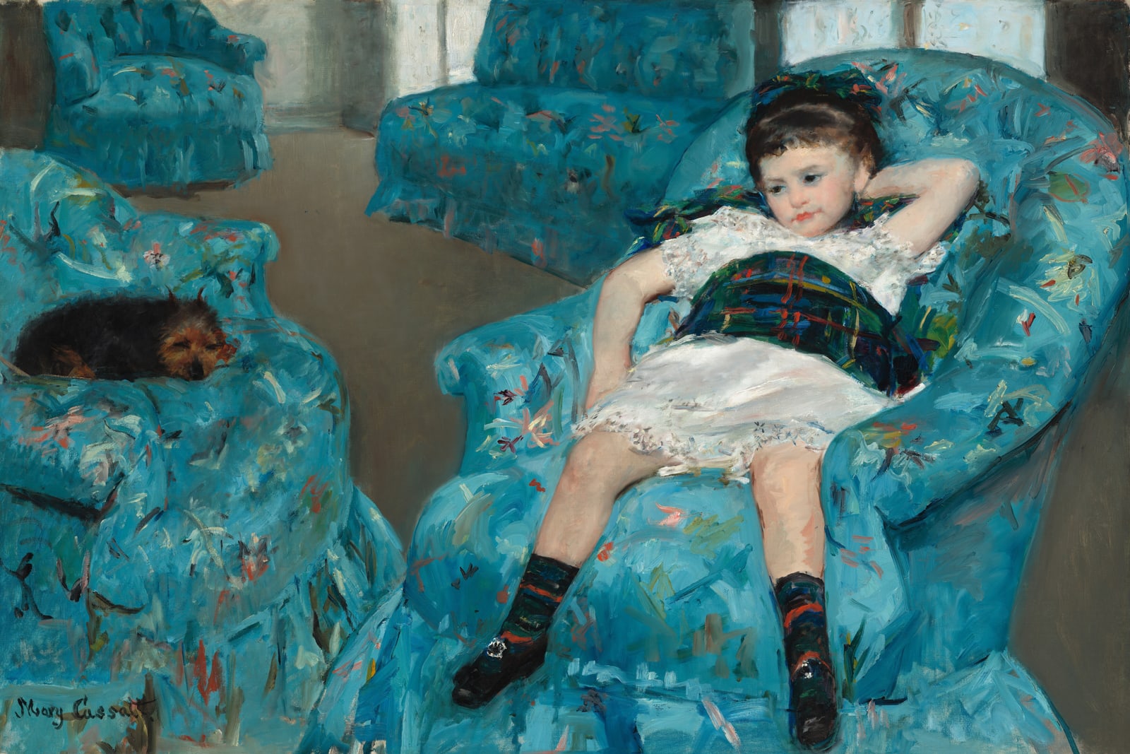 Little Girl in a Blue Armchair (Full) — Full-Bleed Edition