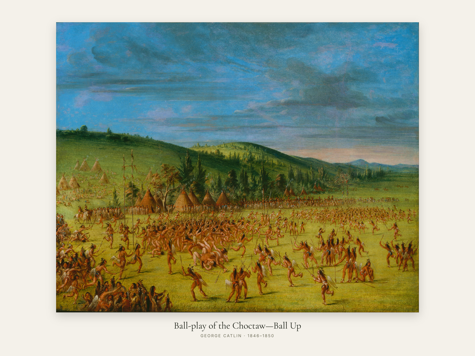 Ball-play of the Choctaw—Ball Up