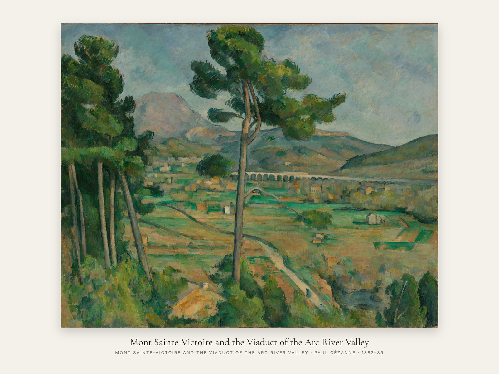 Mont Sainte-Victoire and the Viaduct of the Arc River Valley