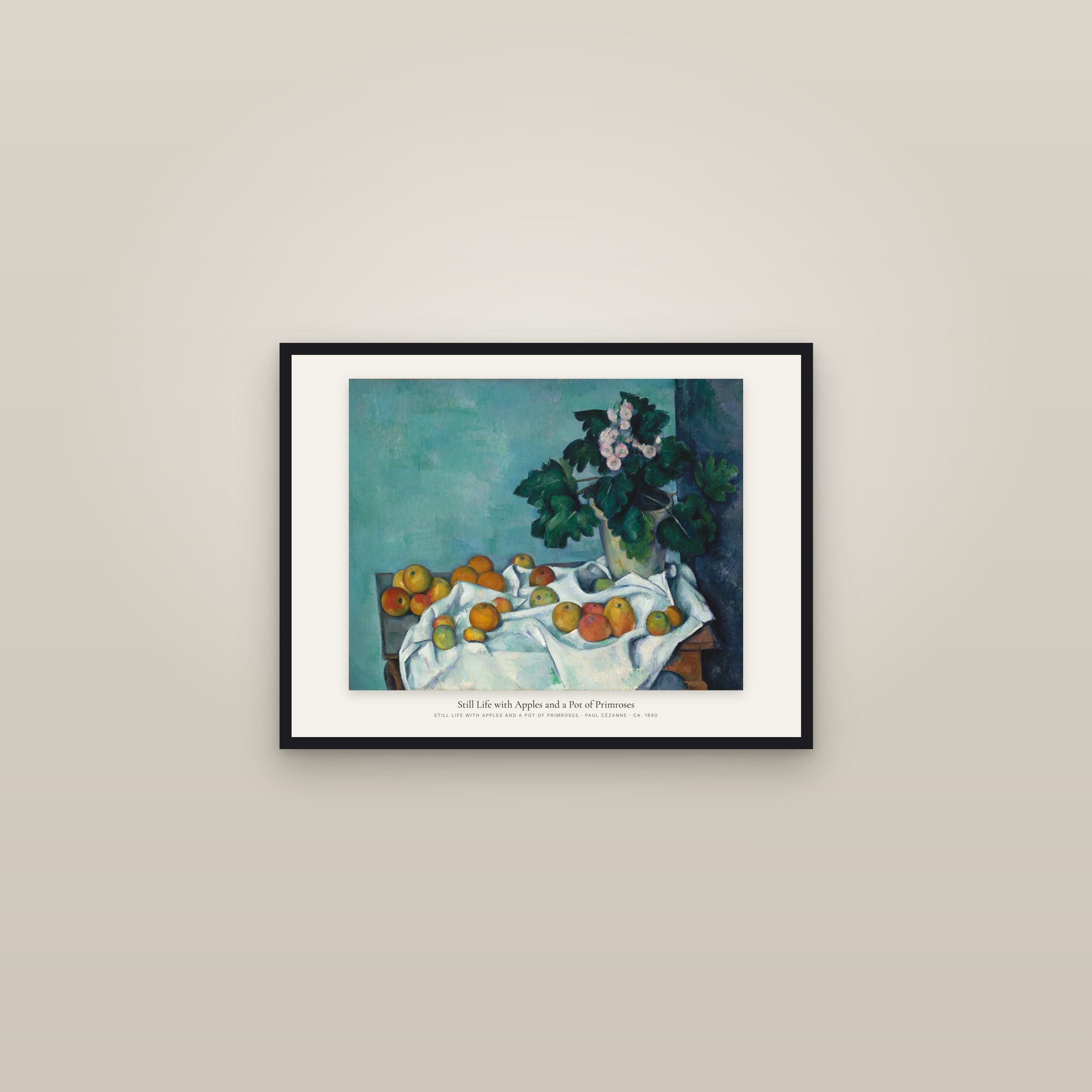 Still Life with Apples and a Pot of Primroses