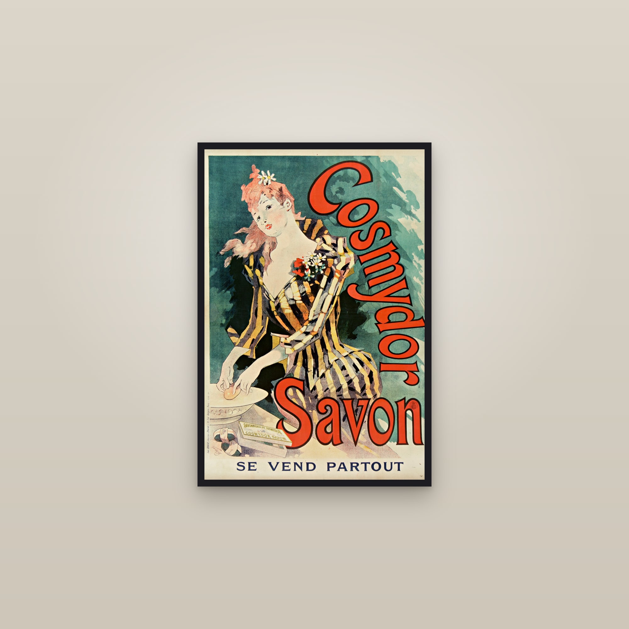 Cosmydor Savon (Full) — Full-Bleed Edition — framed in a gallery setting