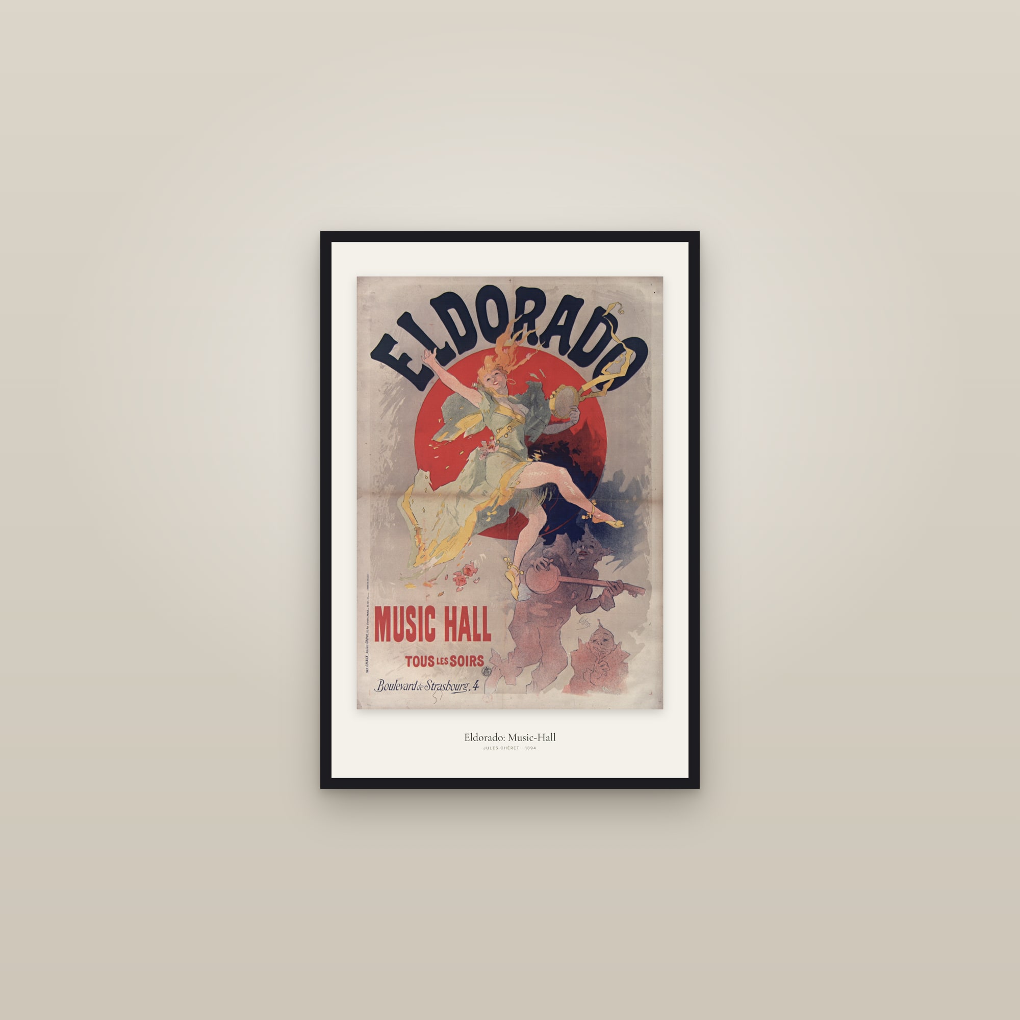 Eldorado: Music-Hall — framed in a gallery setting