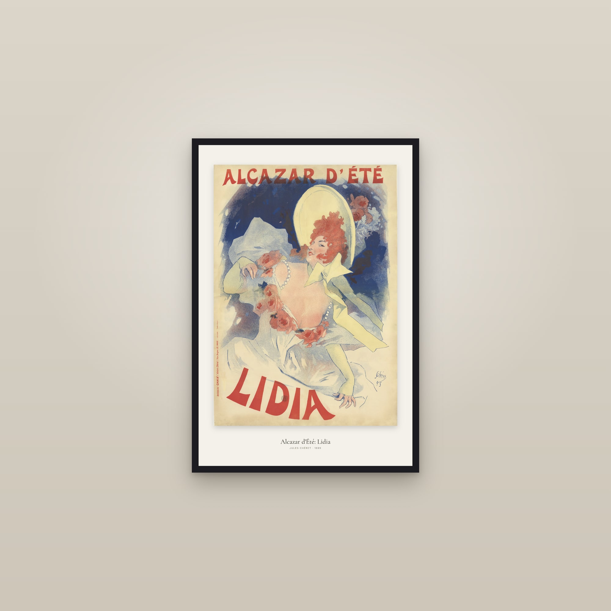 Alcazar d'Été: Lidia — framed in a gallery setting