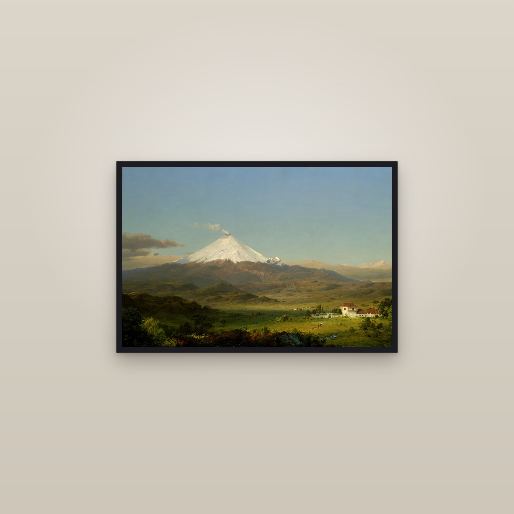 Cotopaxi (1855) (Full) — Full-Bleed Edition — framed in a gallery setting