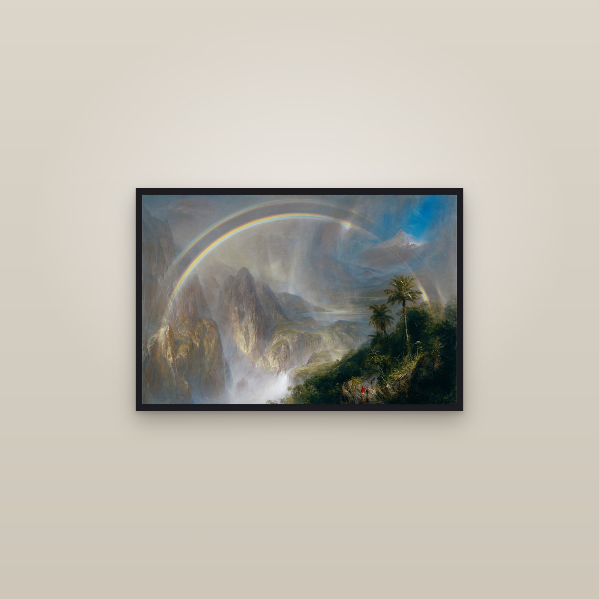 Rainy Season in the Tropics (Full) — Full-Bleed Edition — framed in a gallery setting