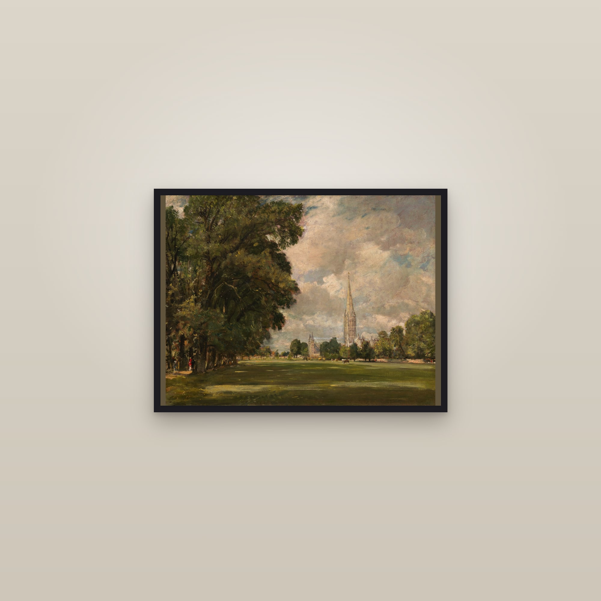 Salisbury Cathedral from Lower Marsh Close (Full) — Full-Bleed Edition