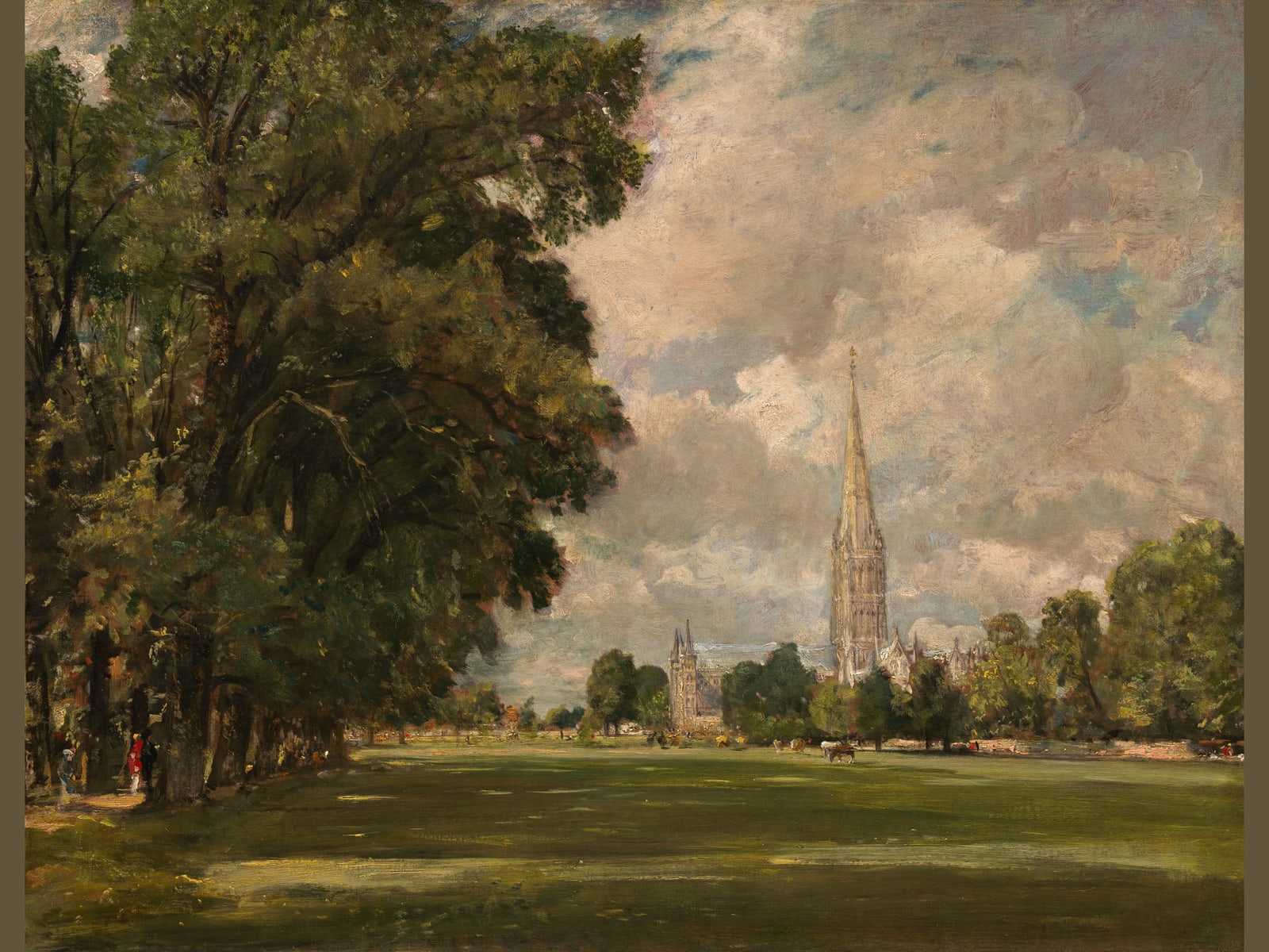 Salisbury Cathedral from Lower Marsh Close (Full) — Full-Bleed Edition