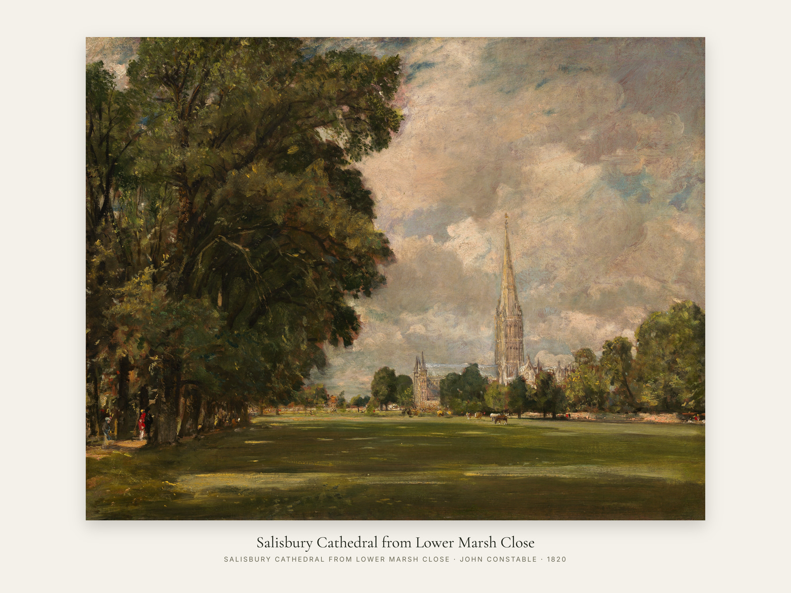 Salisbury Cathedral from Lower Marsh Close