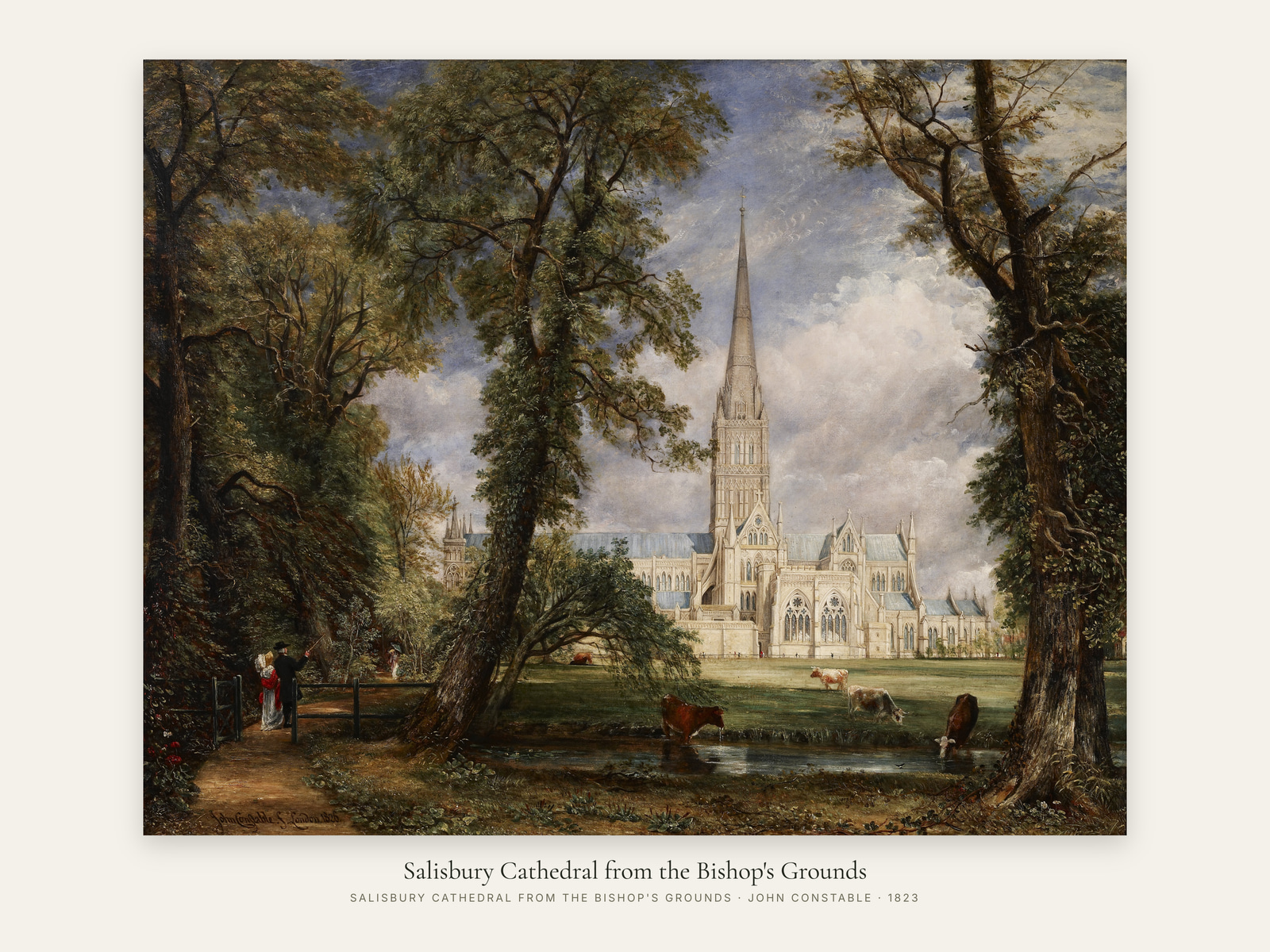 Salisbury Cathedral from the Bishop's Grounds