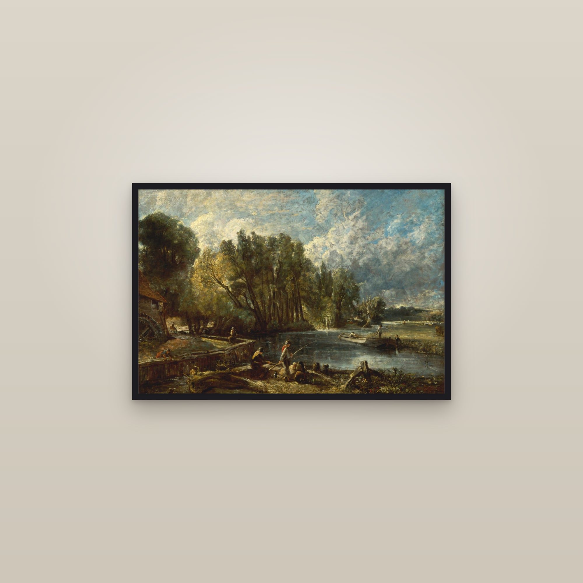 Stratford Mill (Full) — Full-Bleed Edition — framed in a gallery setting