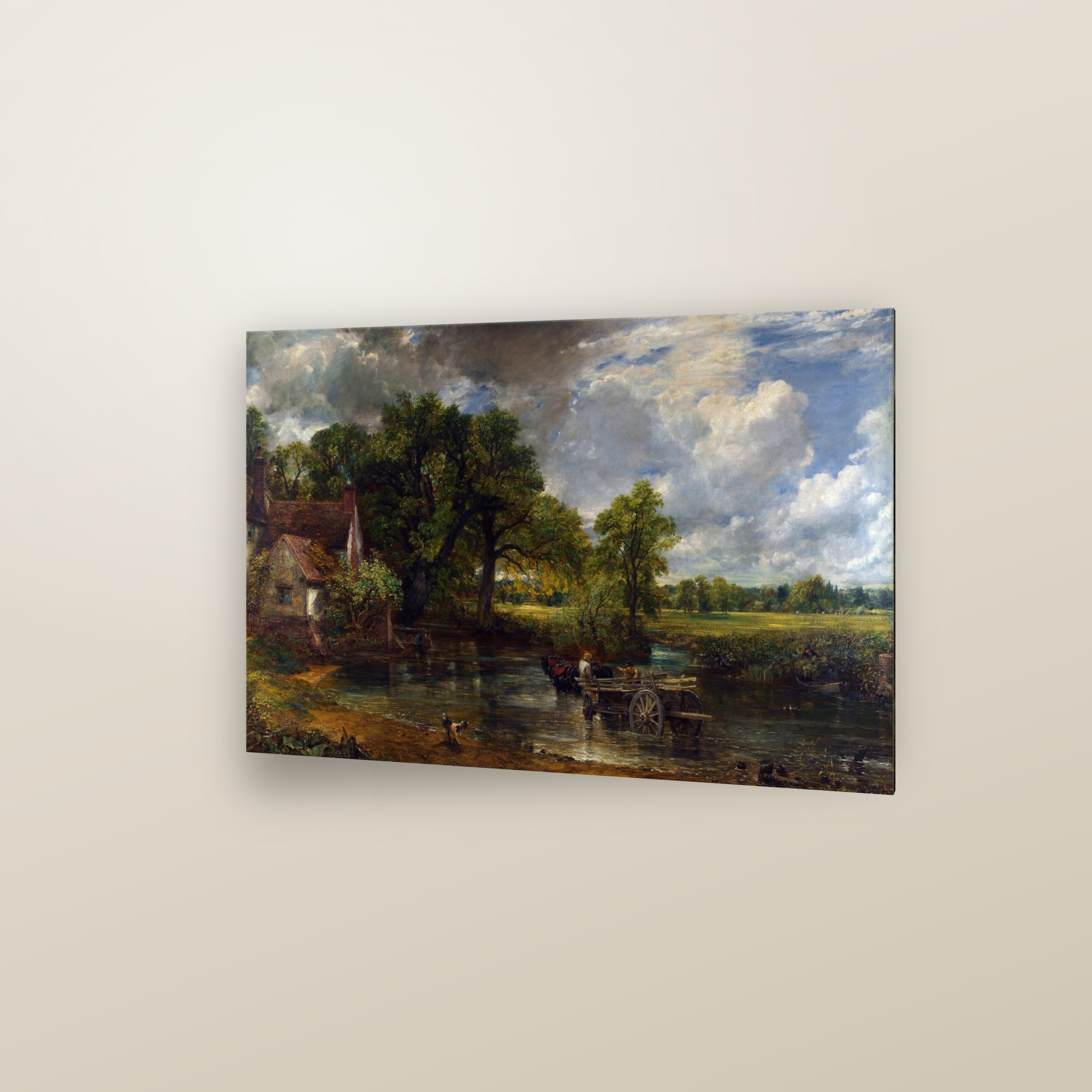The Hay Wain (Full) — Full-Bleed Edition — framed in a gallery setting