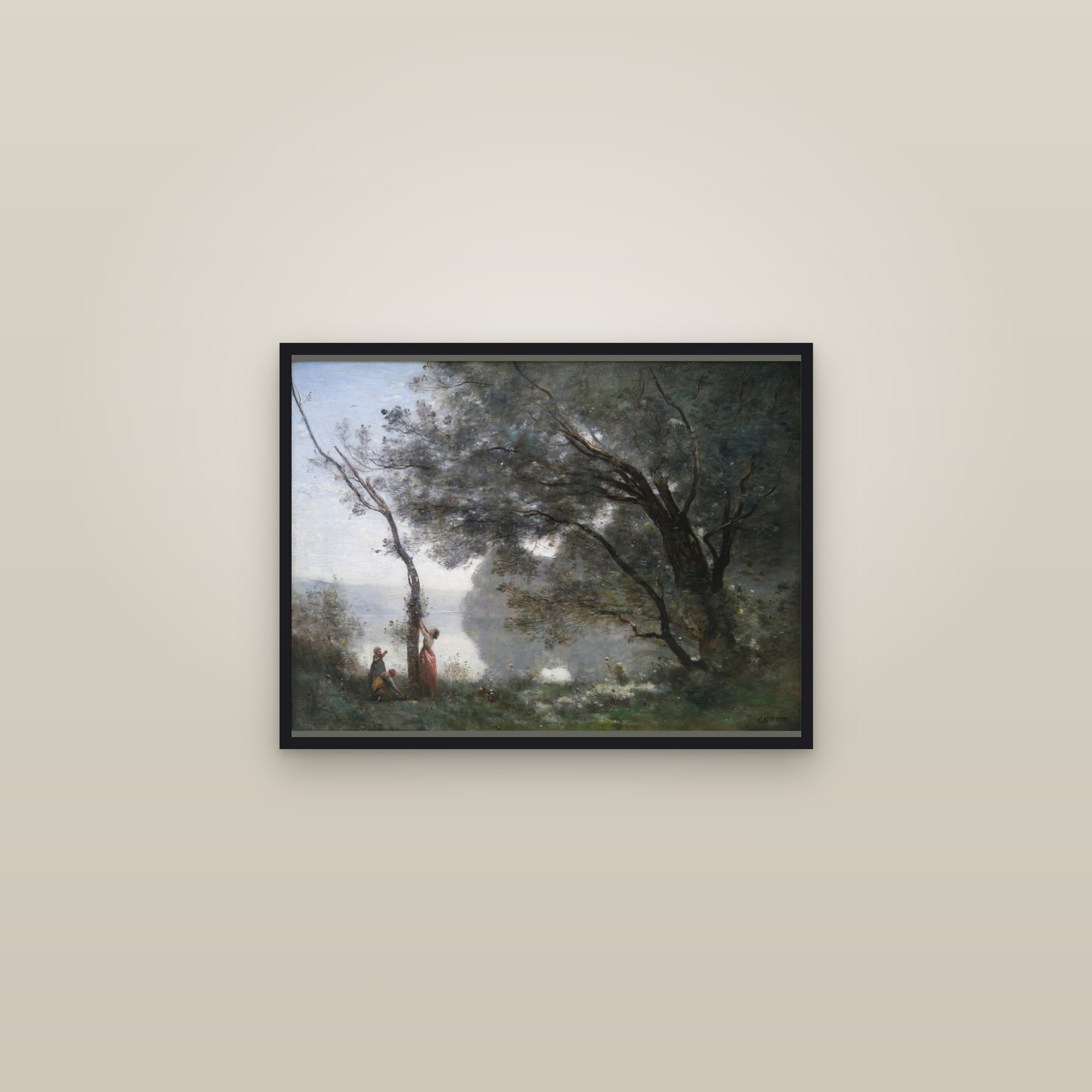 Souvenir de Mortefontaine (Full) — Full-Bleed Edition — framed in a gallery setting