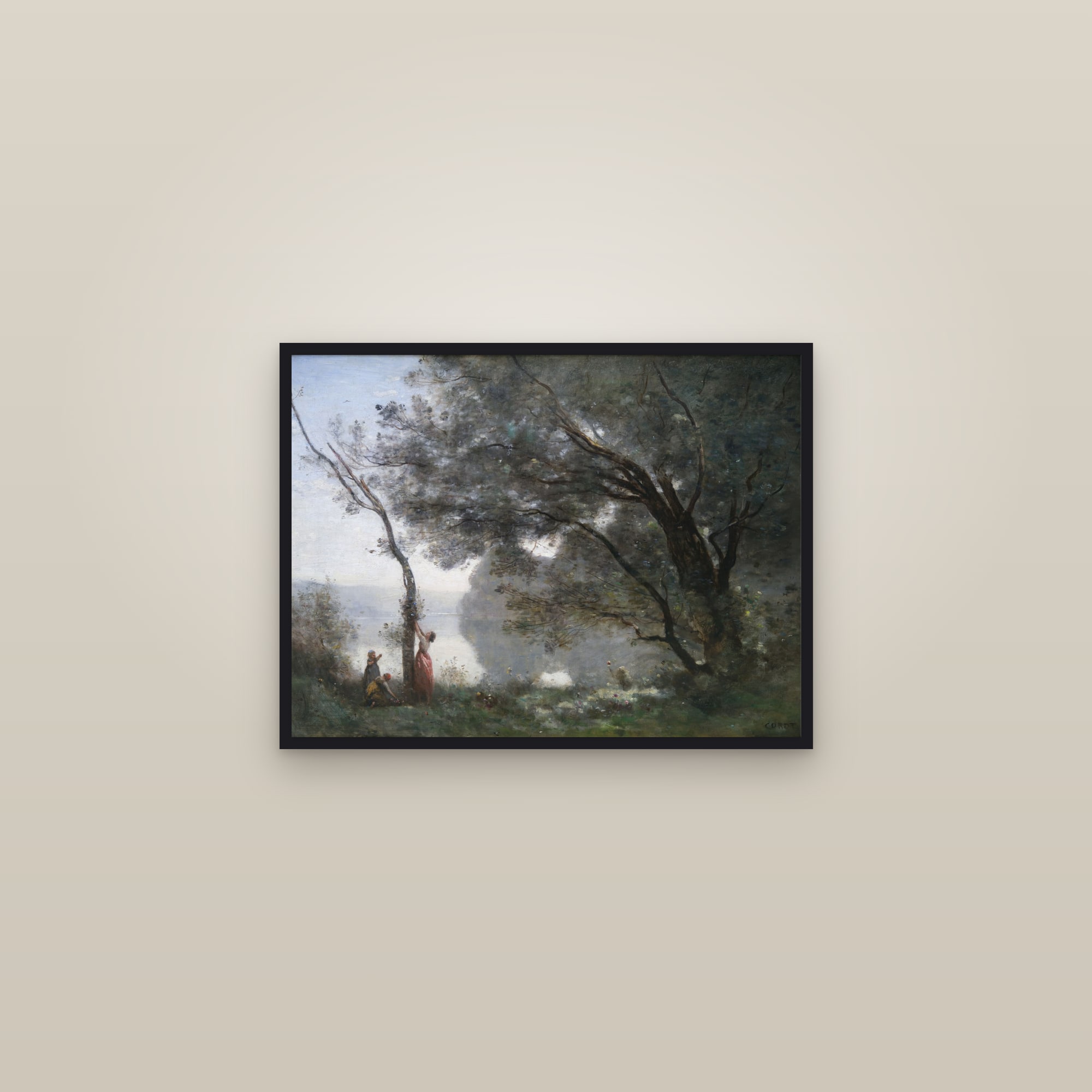 Souvenir de Mortefontaine (Full) — Full-Bleed Edition — framed in a gallery setting